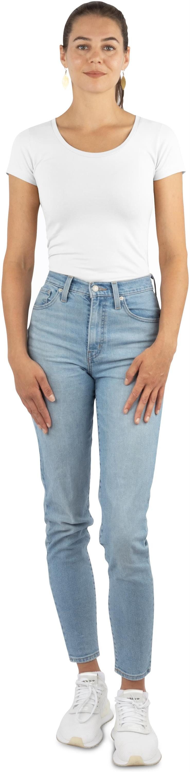 Janice Kurzarmshirt 4 x Damen T-Shirt Nysa Figurbetontes Shirt aus Baumwolle