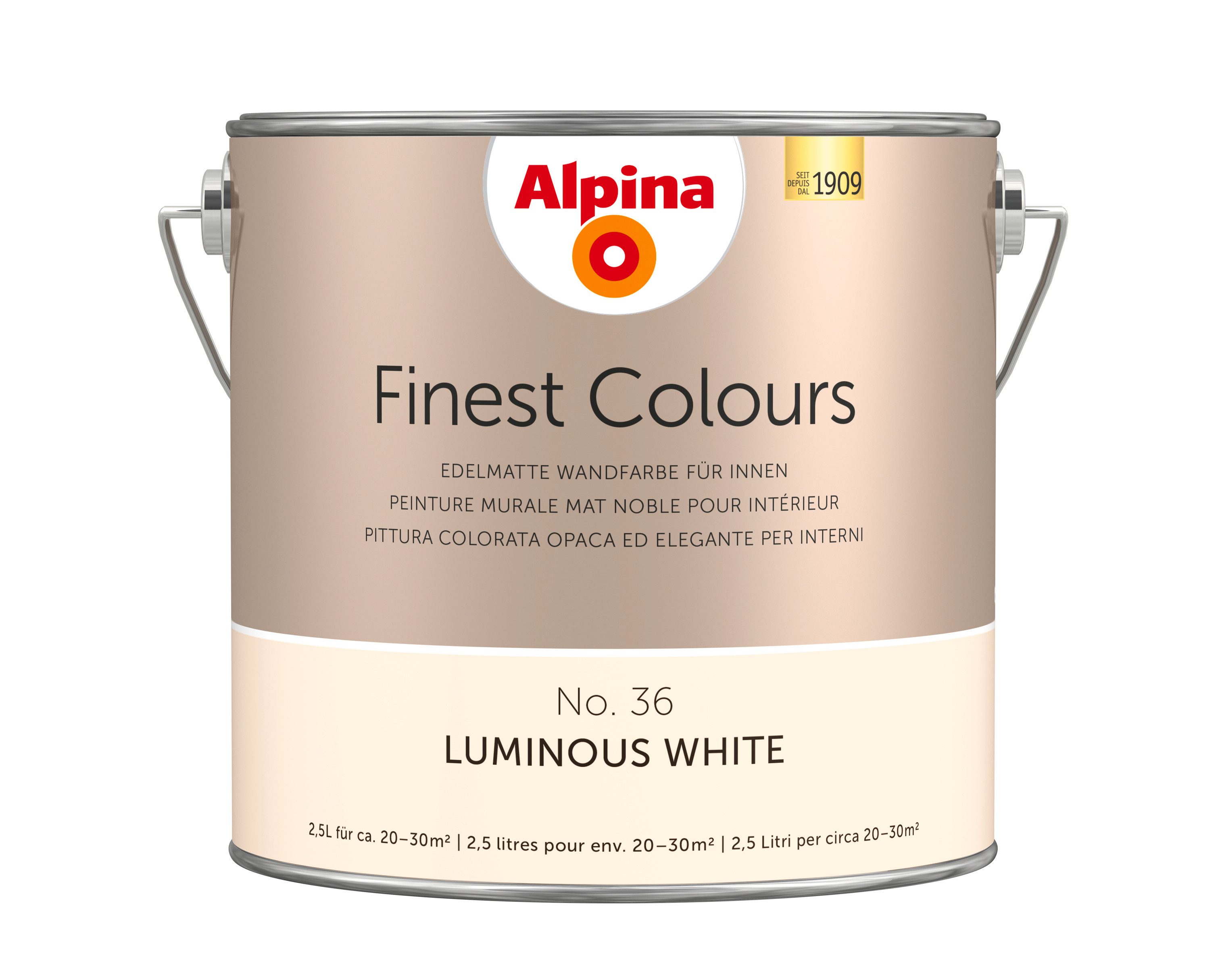 Alpina Wandfarbe Alpina Finest Colours edelmatt 2,5 Liter