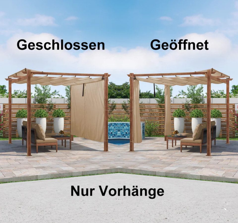 PURPLE LEAF Pavillonseitenteil