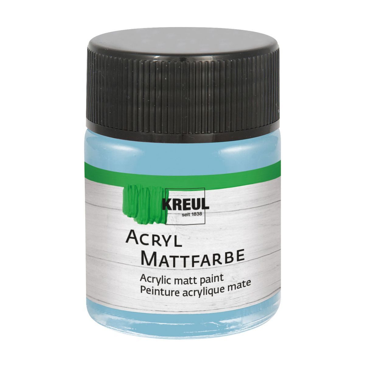 C. KREUL Acrylfarbe KREUL Acryl Mattfarbe bayrischblau 50ml Glas