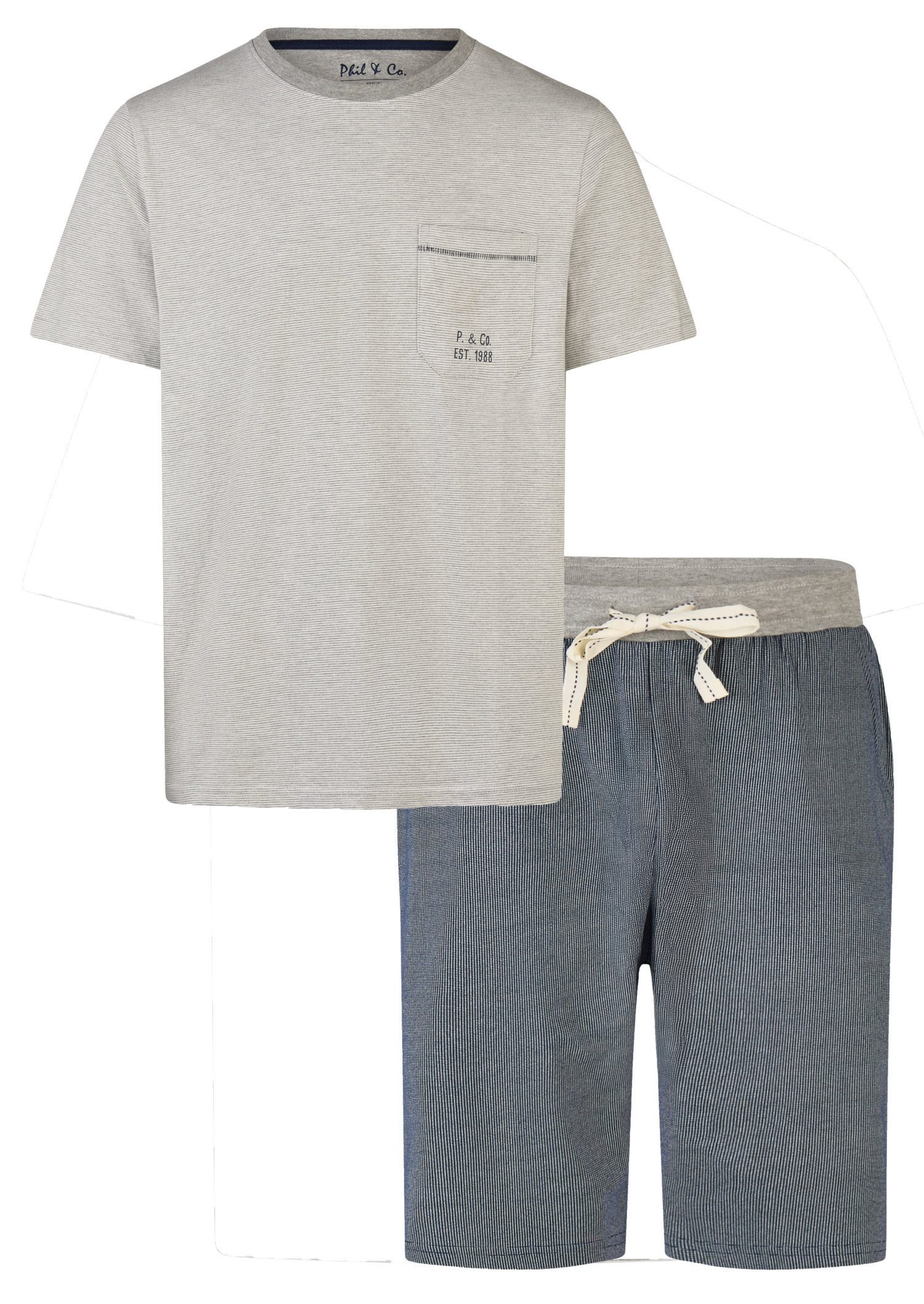 Phil & Co. Shorty Herren Pyjama günstig online kaufen