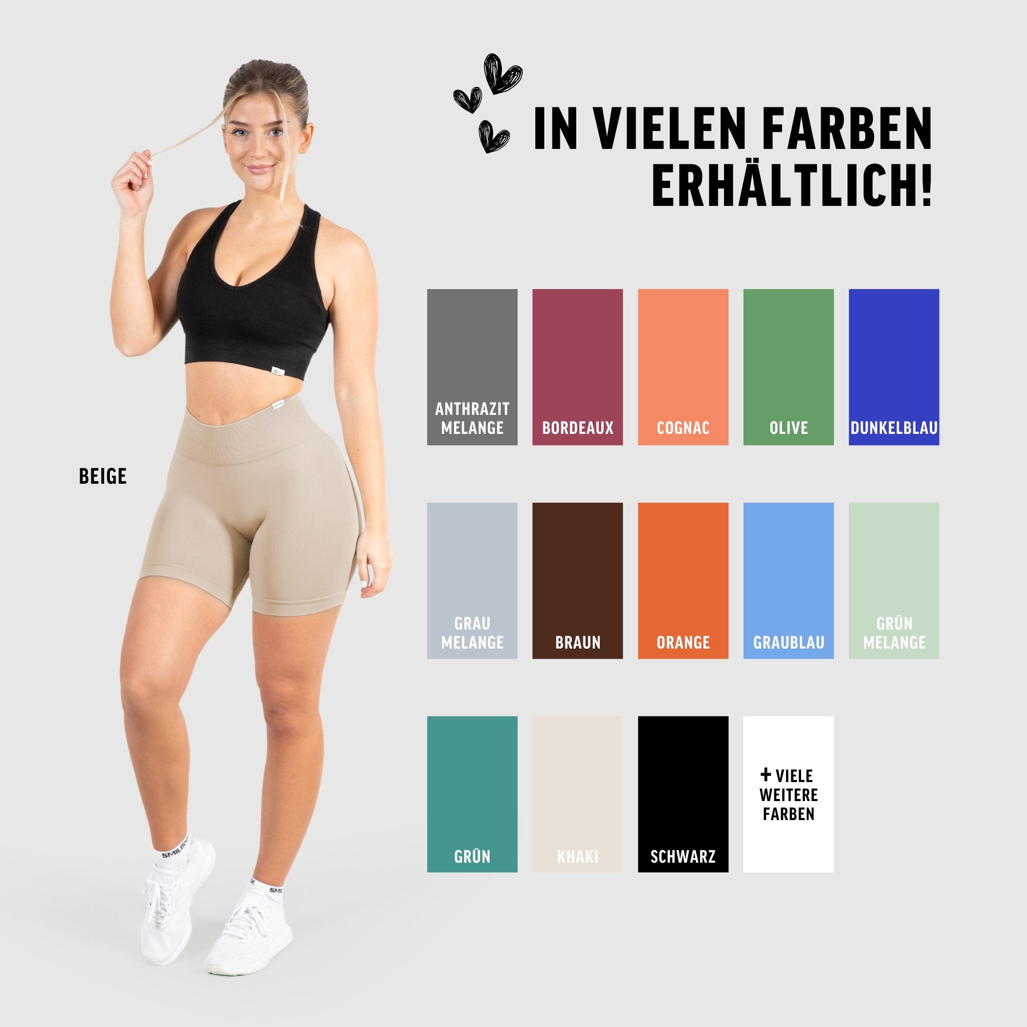 Shorts Amaze Pro, Shaped Fit Push Up Booty Radlerhose V-Shape