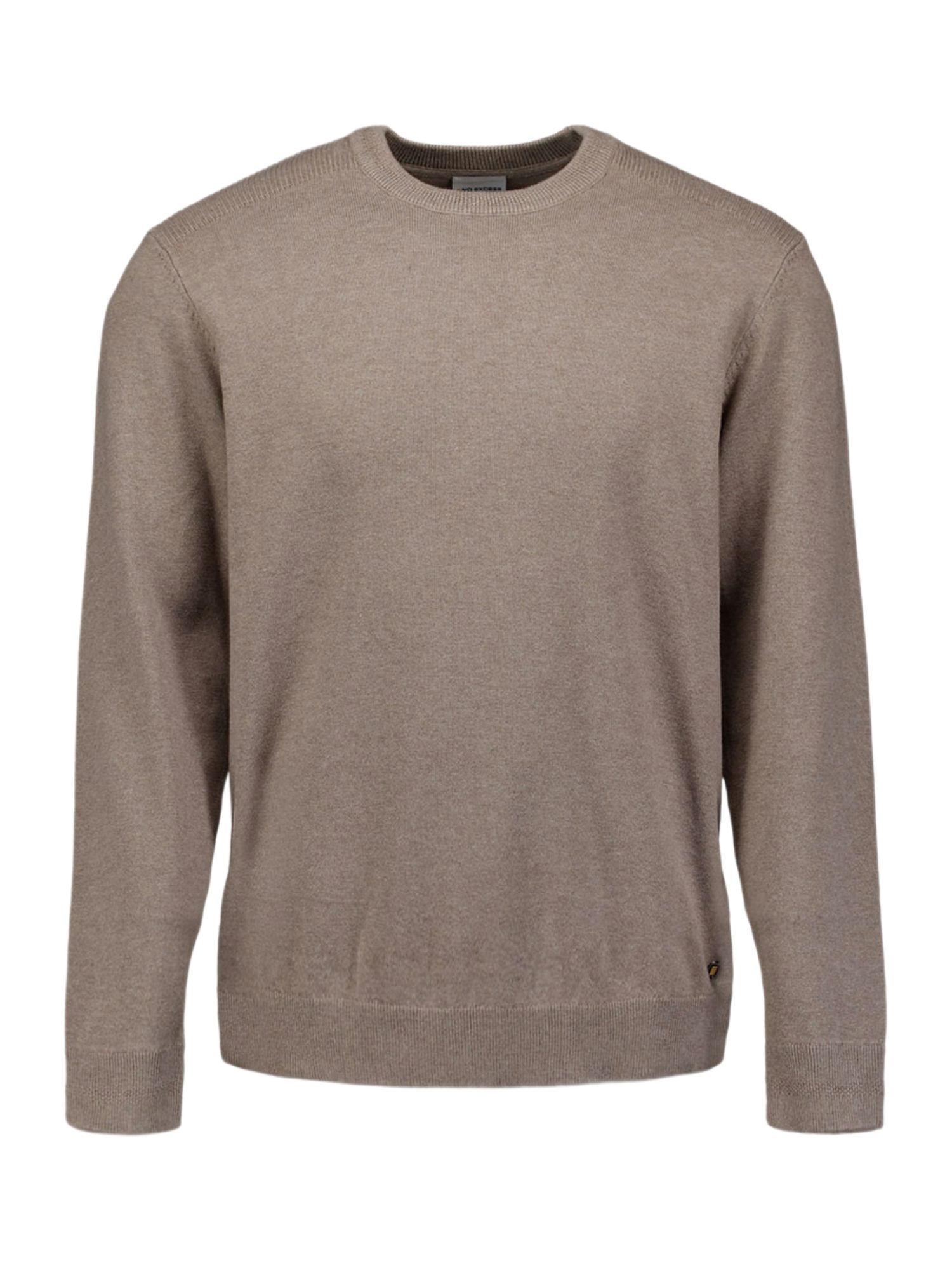 NO EXCESS Strickpullover Men's natur,Freizeit,Baumwolle,Unifarben,Rundhals,Langarm,Regular Fit