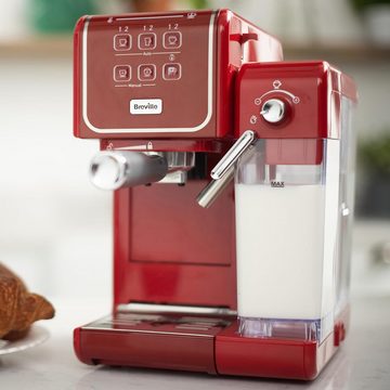 Breville Kaffeevollautomat Prima Latte III Siebträgermaschine Espressomaschine, mit Milchaufschäumer italienischer Pumpe mit 19 Barkompatibel ESE-Pads