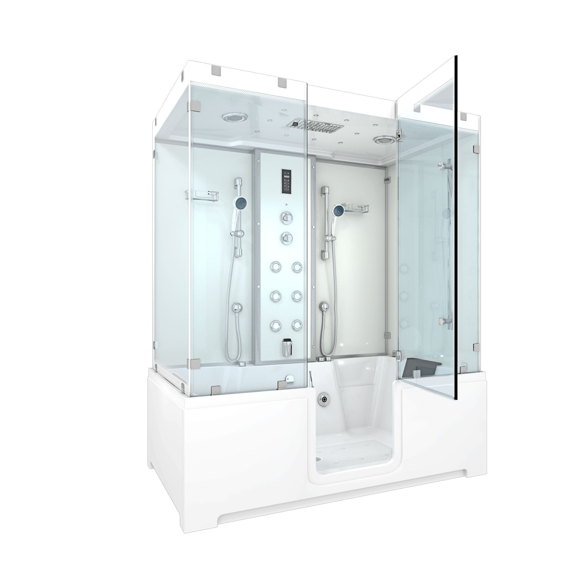 AcquaVapore Grossraumdusche Kombination Badewanne Dusche K88-WS-EH-C-ALL günstig online kaufen