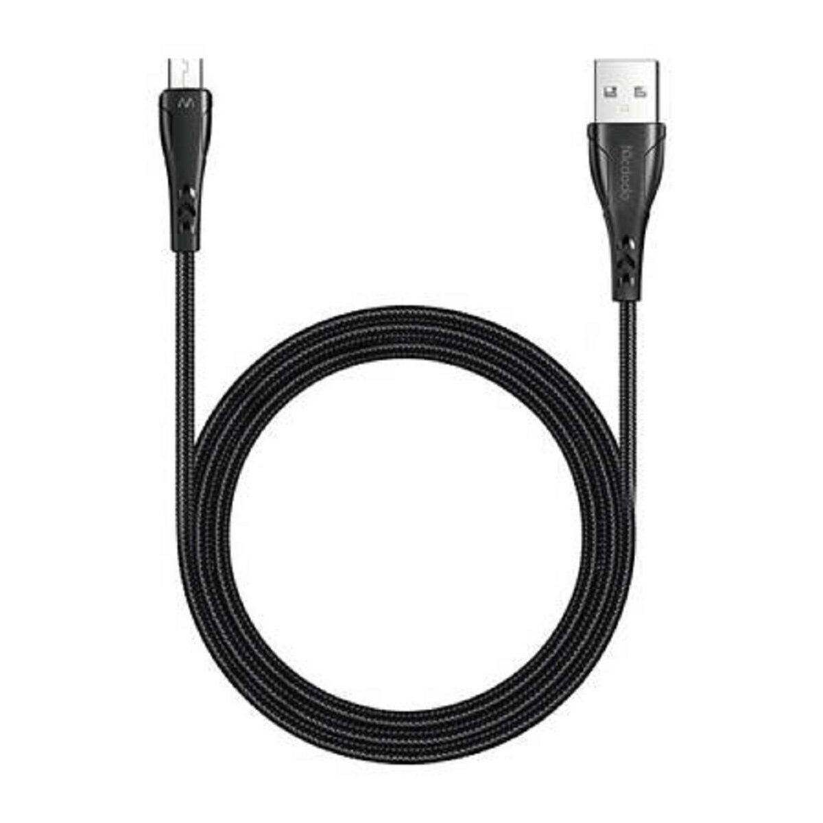 mcdodo USB-auf-Micro-USB-Kabel Schnell-Ladekabel 1,2 m (schwarz) Smartphone-Kabel