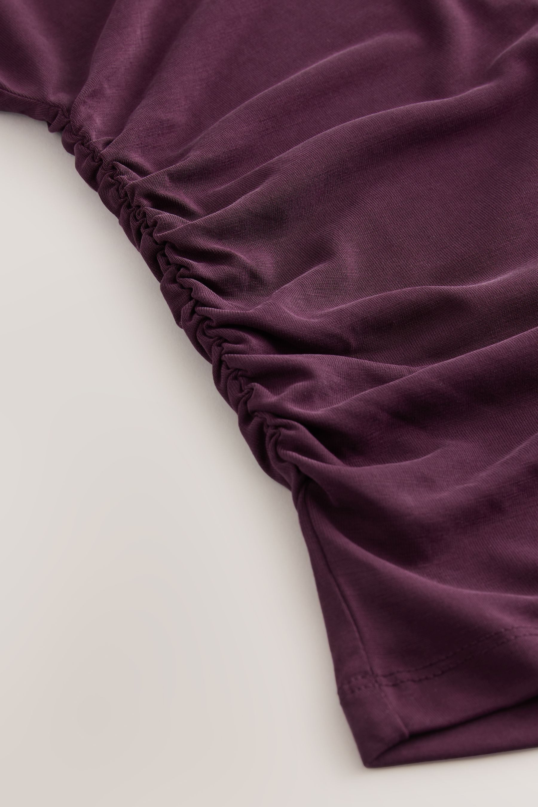Next T-Shirt Active Modal-T-Shirt mit seitlicher Raffung (1-tlg) günstig online kaufen