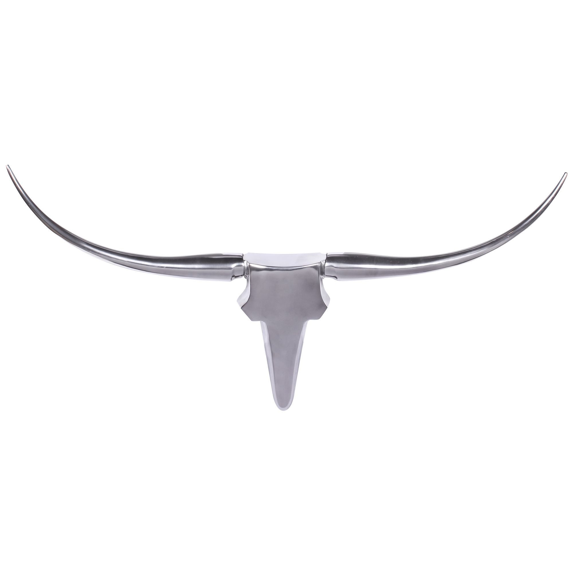 FINEBUY Wanddekoobjekt FB37874 (Deko Hirschgeweih Aluminium günstig online kaufen
