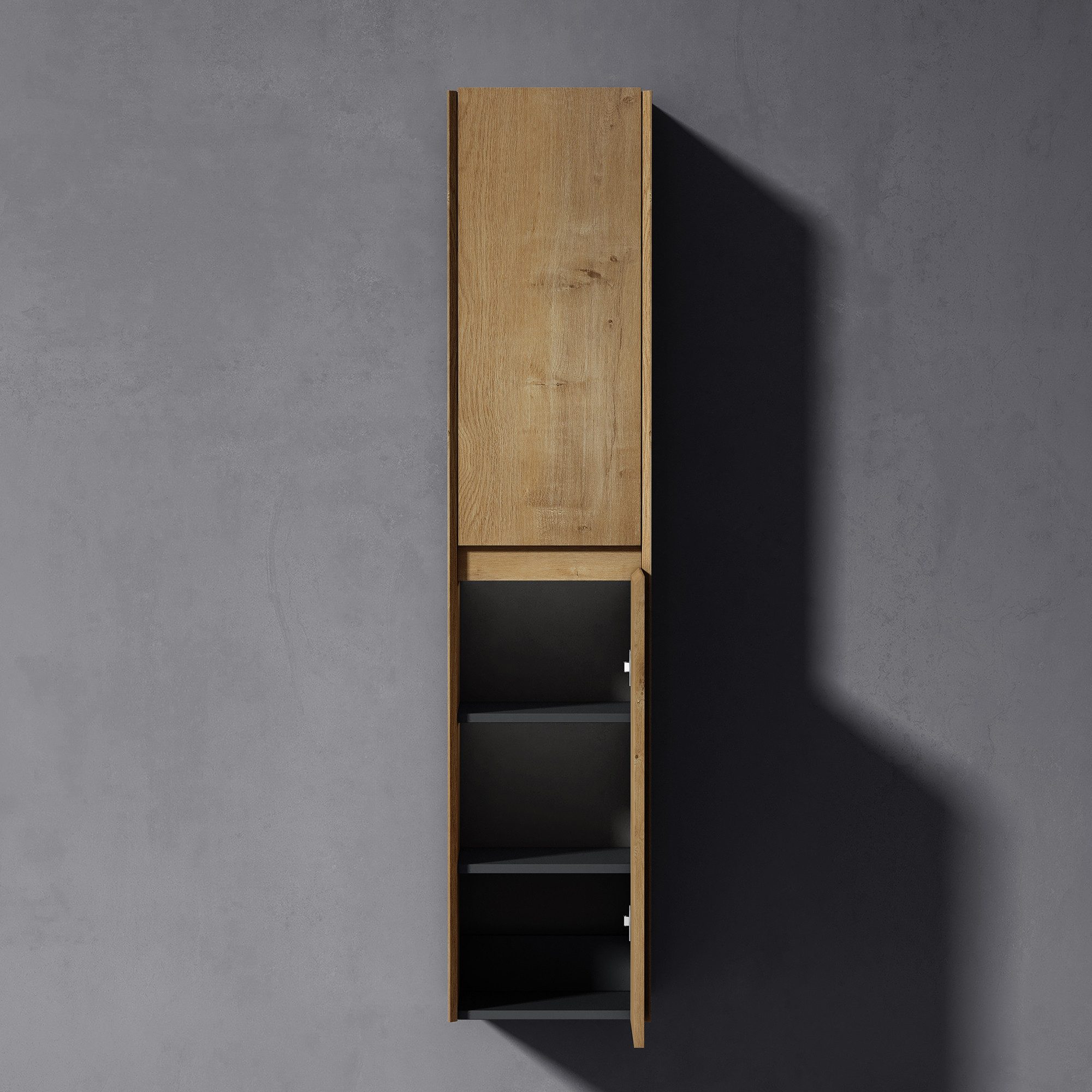 doporro Seitenschrank Badschrank Schmal Hochschrank Badezimmer Rimo – Bild 5 von 5