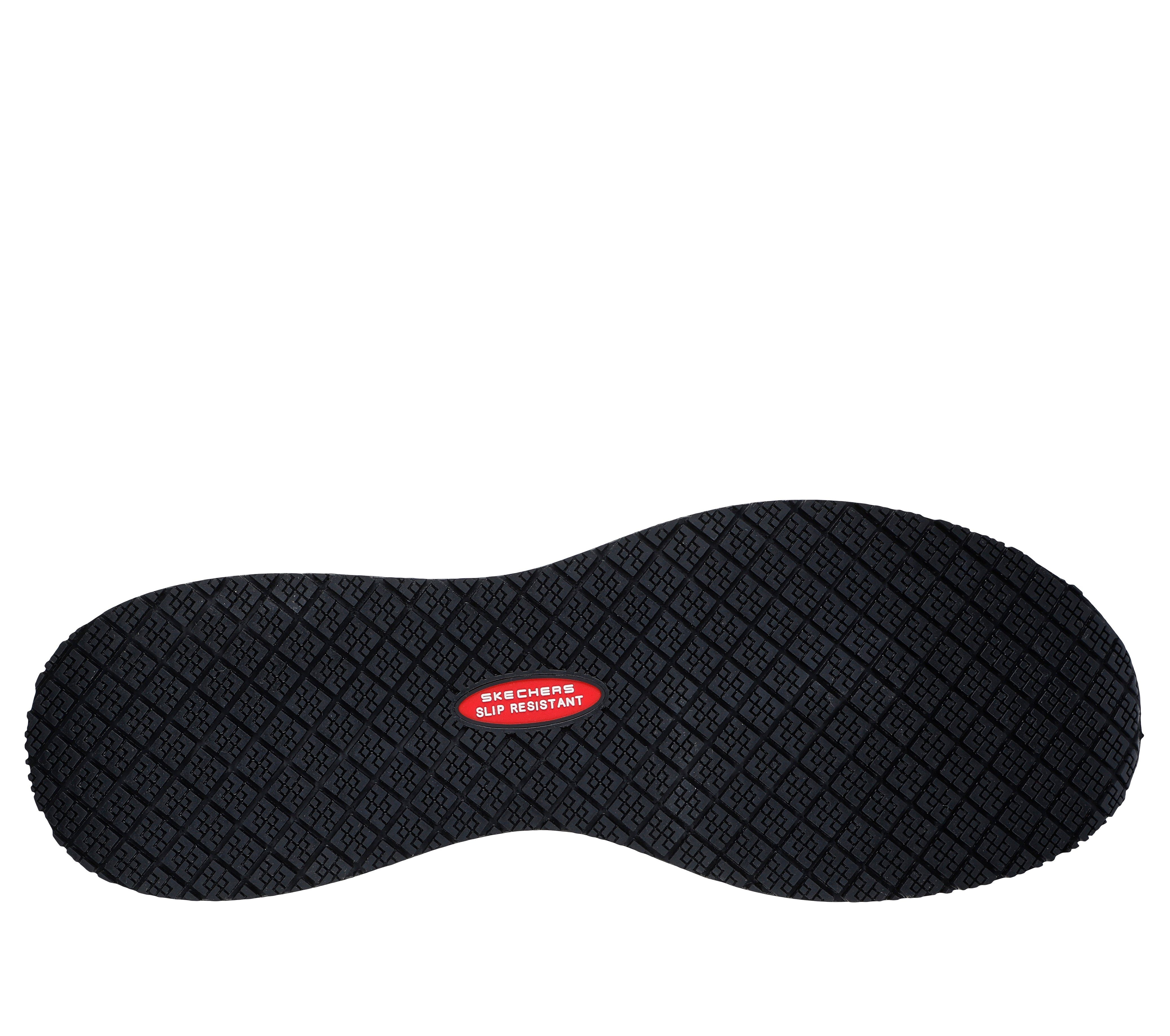 Skechers Arbeitsschuhe Herren SQUAD SR, Rutschhemmender Sneaker mit Memory Foam Arbeitsschuh Wasser- & schmutzabweisend - Relaxed Fit, mehr Platz für Komfort