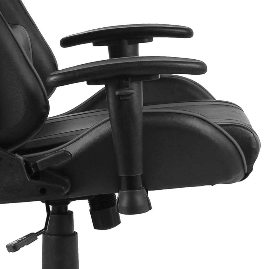 Drehbar PVC Bürostuhl Gaming-Stuhl vidaXL Grau
