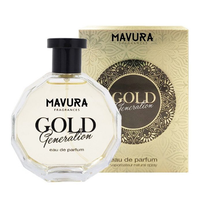 MAVURA Eau de Parfum GOLD Generation Parfüm für Damen - aromatisch & blumig -100ml Duftzwilling / Dupe