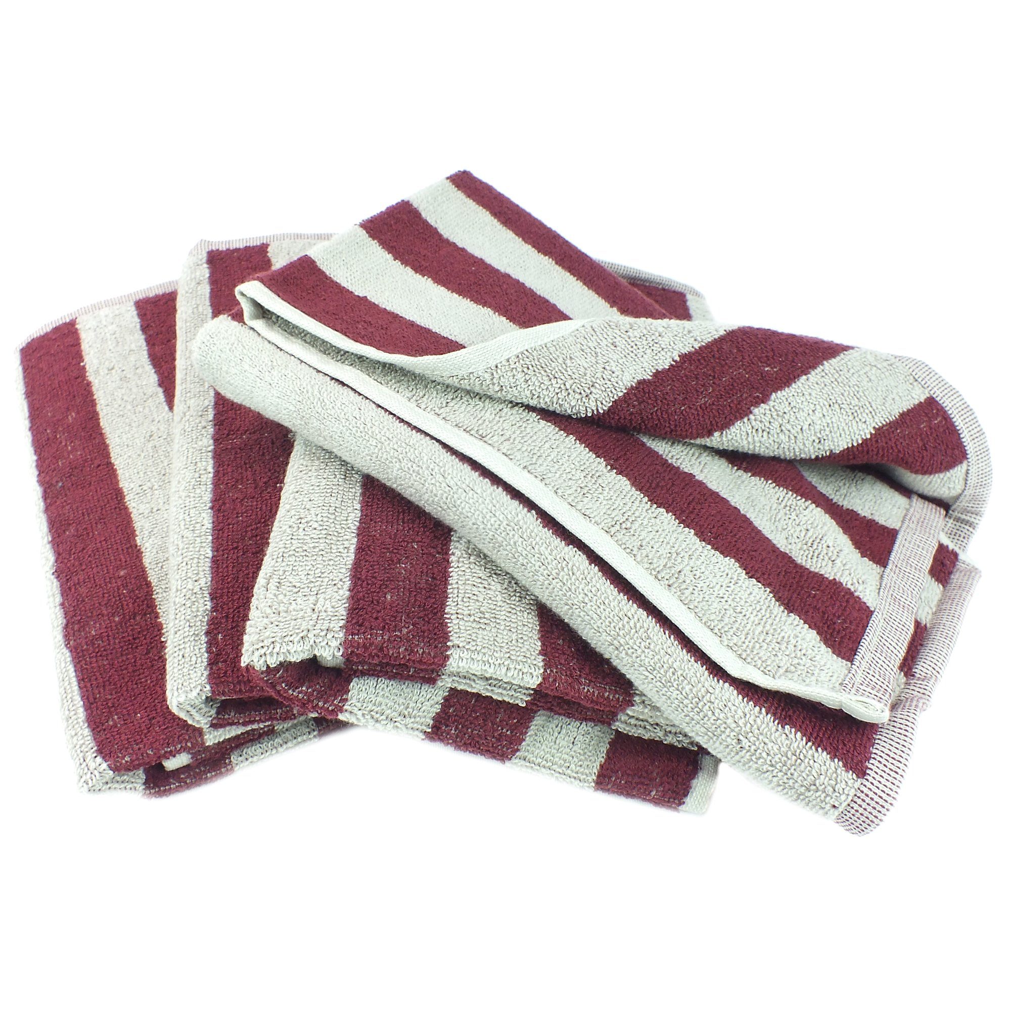 Lasa Home Geschirrtuch Pat, (Set, 4-tlg), 4er Pack Frottee Küchenhandtücher (4 Stück) ca. 50x50 cm Baumwolle