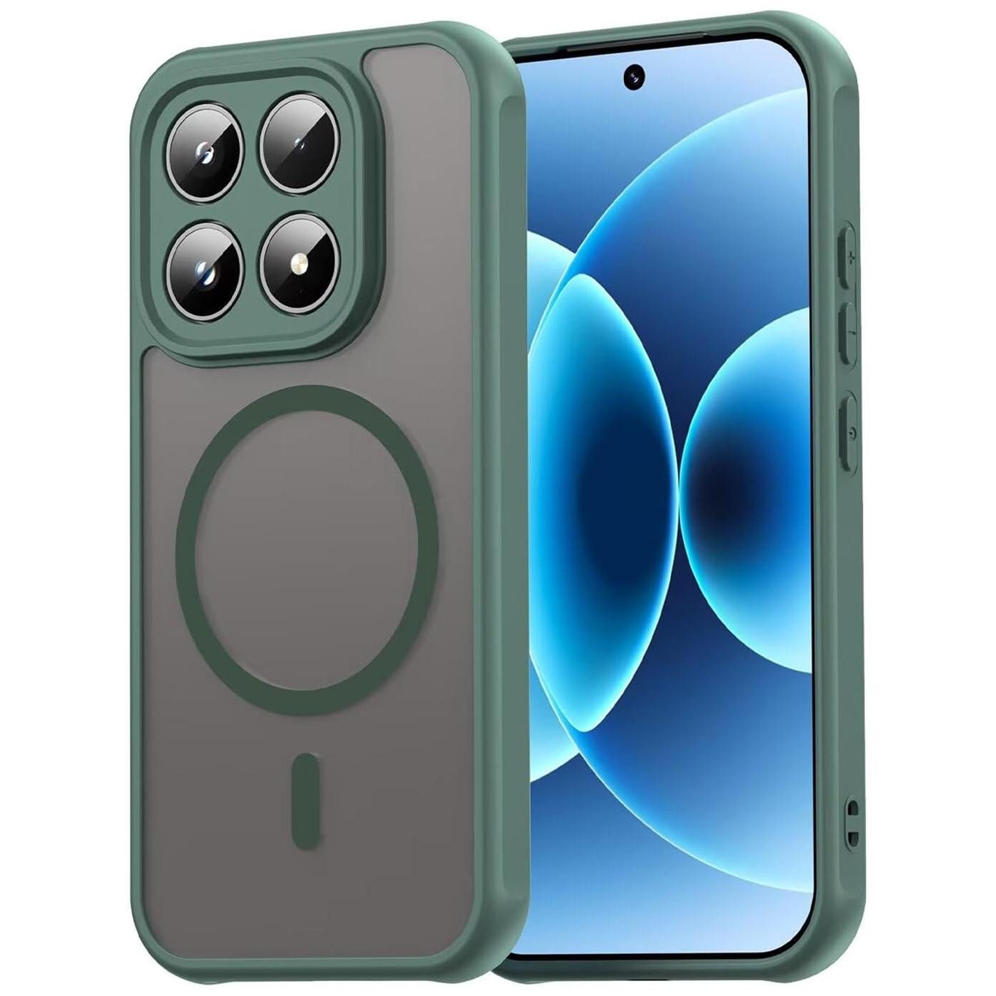 CoolGadget Handyhülle Magnet-Hülle für Xiaomi 17 Schutzhülle magnetisch 6,3 Zoll, Hülle Matt Stoßfest kompatibel mit QI-Laden Zubehör Kameraschutz Case