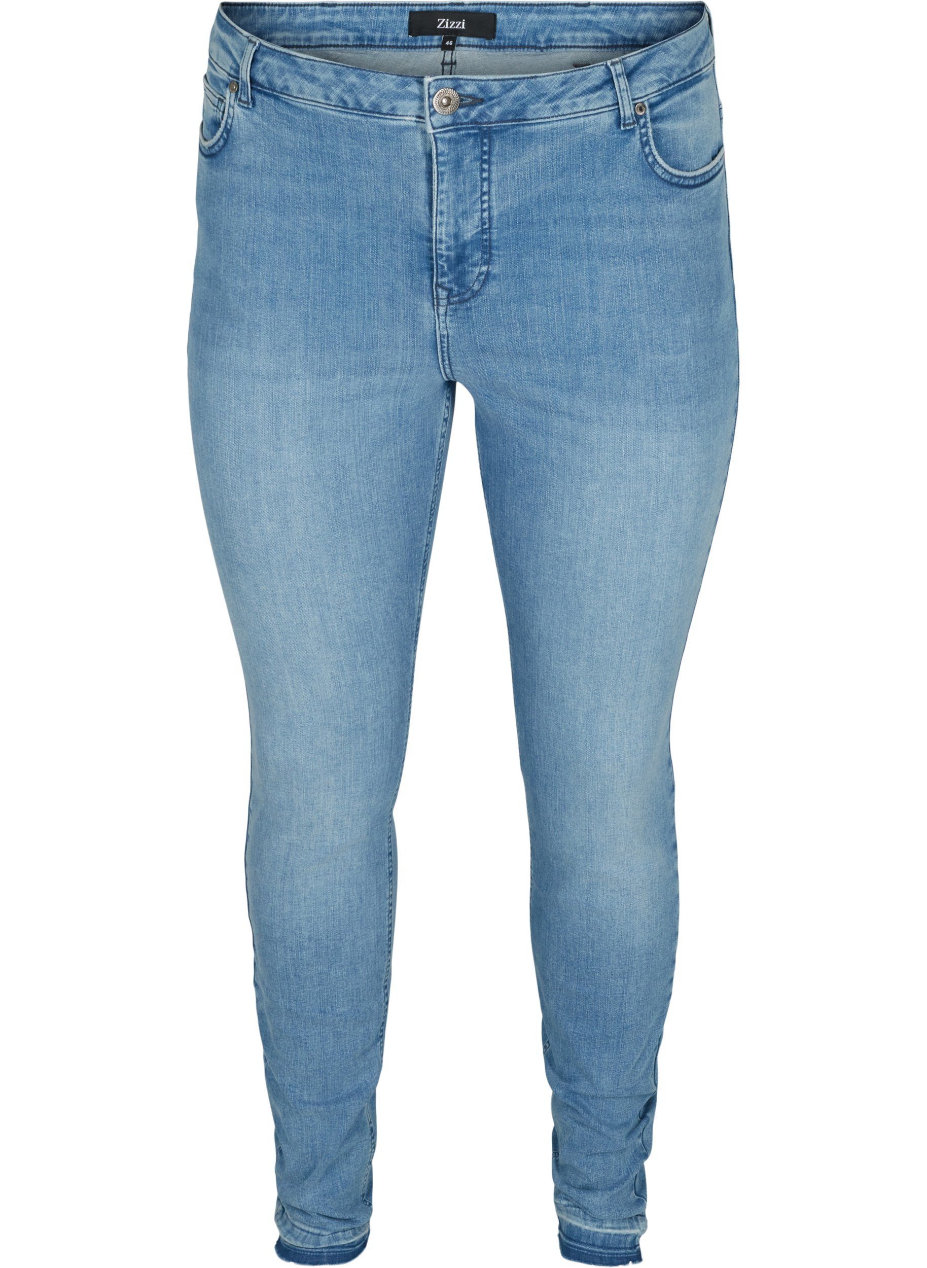 Zizzi Slim-fit-Jeans Große Größen Damen Super Slim Amy Jeans mit hoher ...