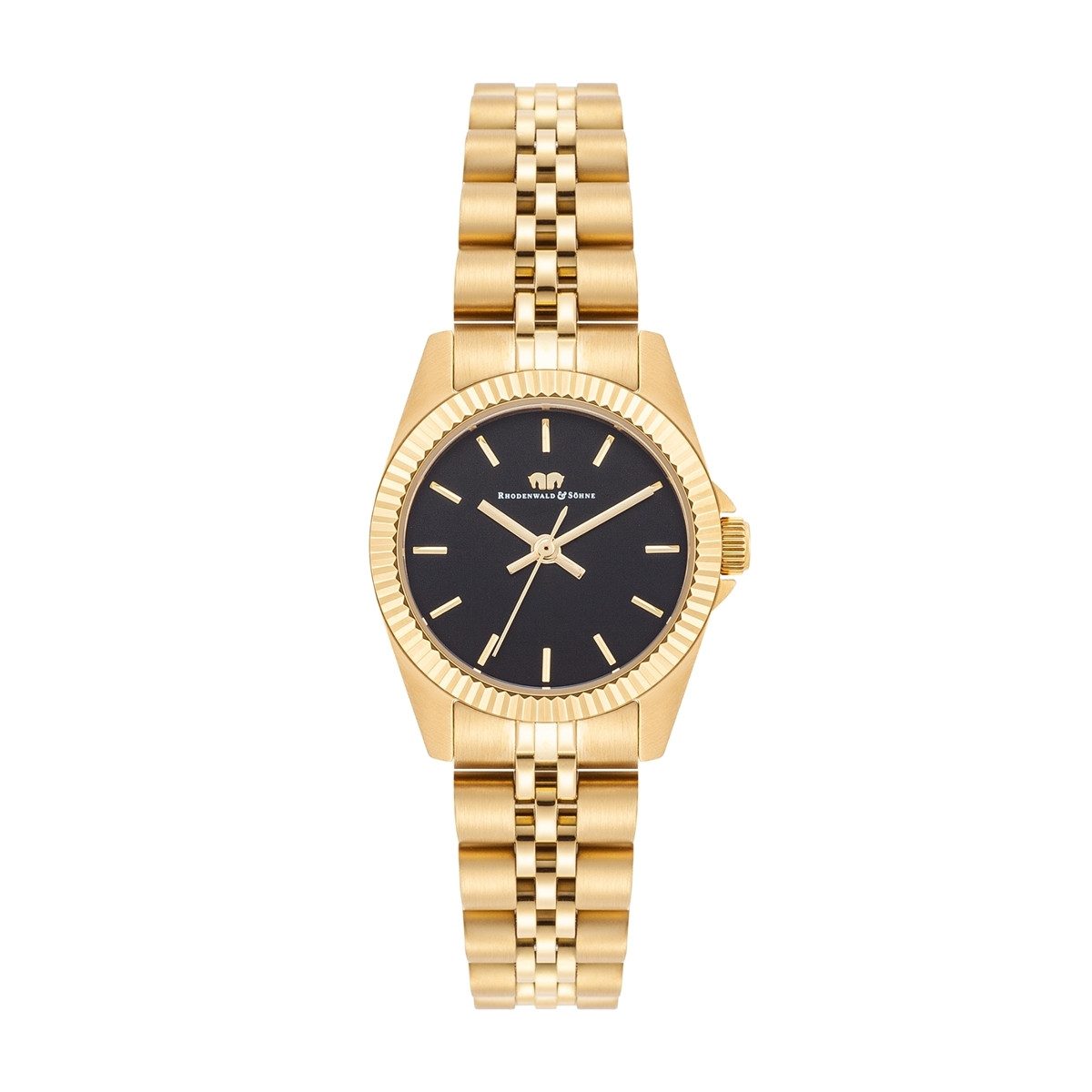 Rhodenwald & Söhne Quarzuhr Cassina gelbgold, Armband aus Edelstahl