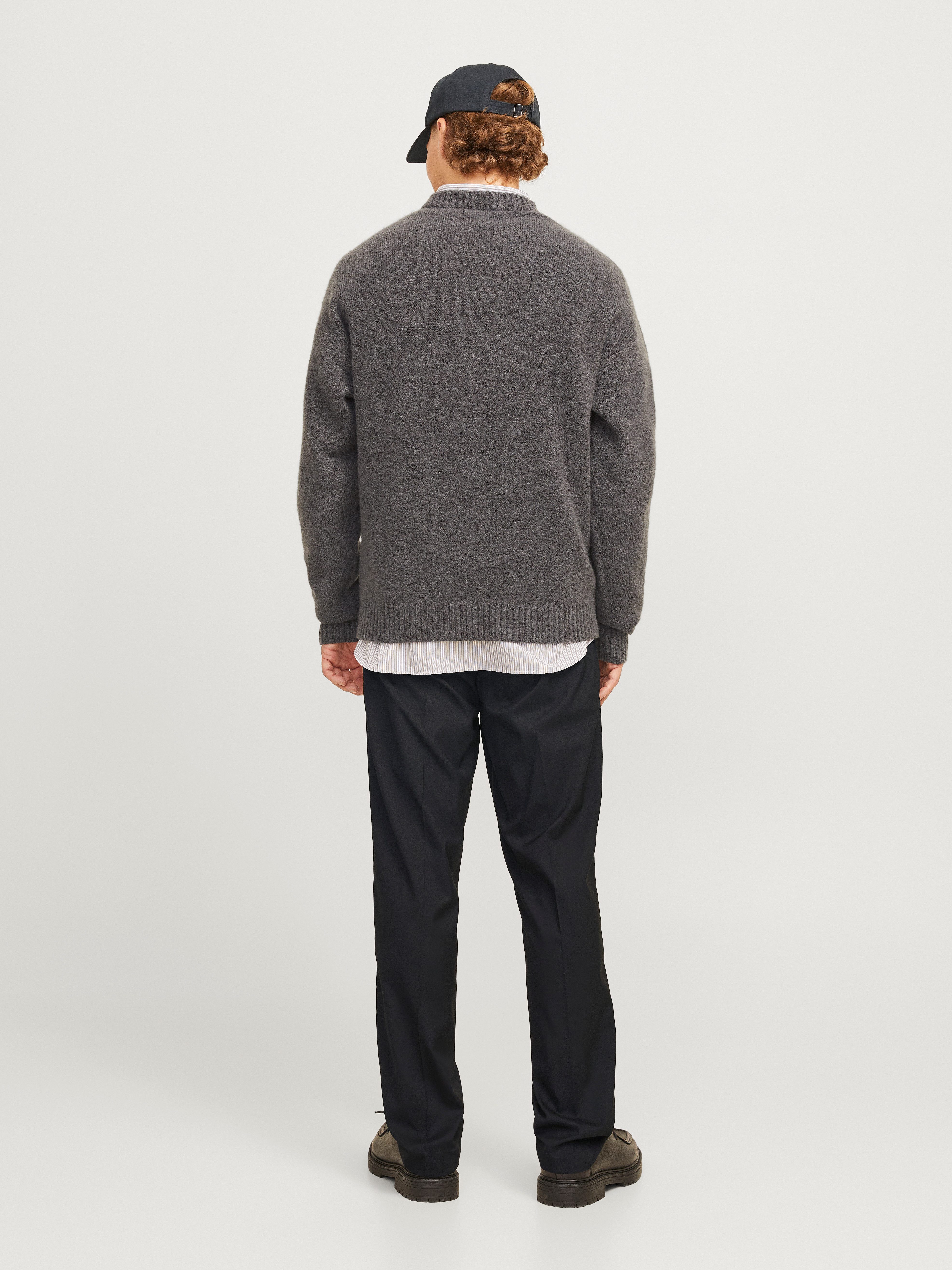 Jack & Jones Stoffhose JPSTKANE – Lässige Hose mit Bündchen, pflegeleicht und relaxed meliert, modisch, relaxed fit, Web