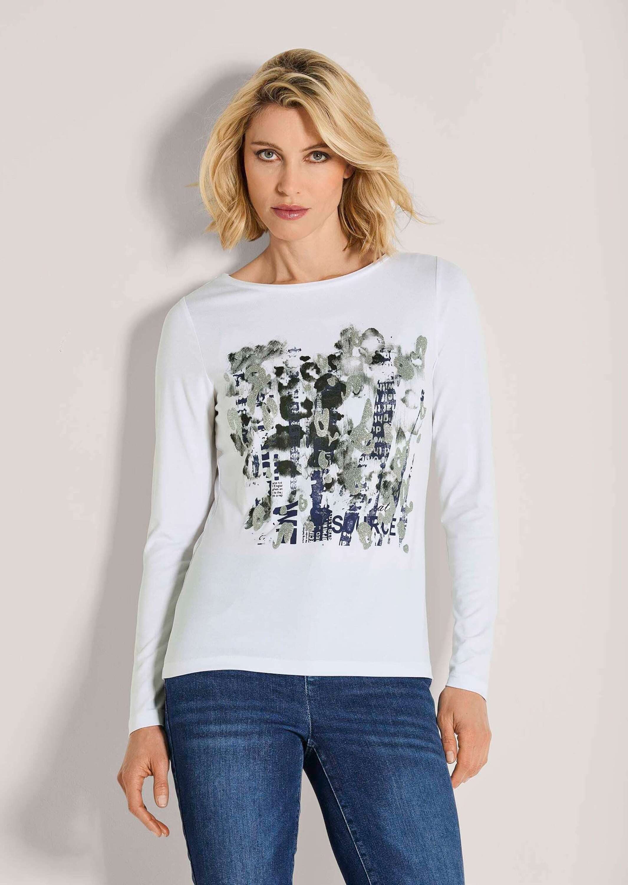 MADELEINE Langarmshirt Glamouröses Oberteil mit Straßakzenten günstig online kaufen