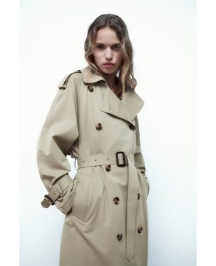 FIDDY Trenchcoat Lässige Windjacke für Damen im schlichten Stil