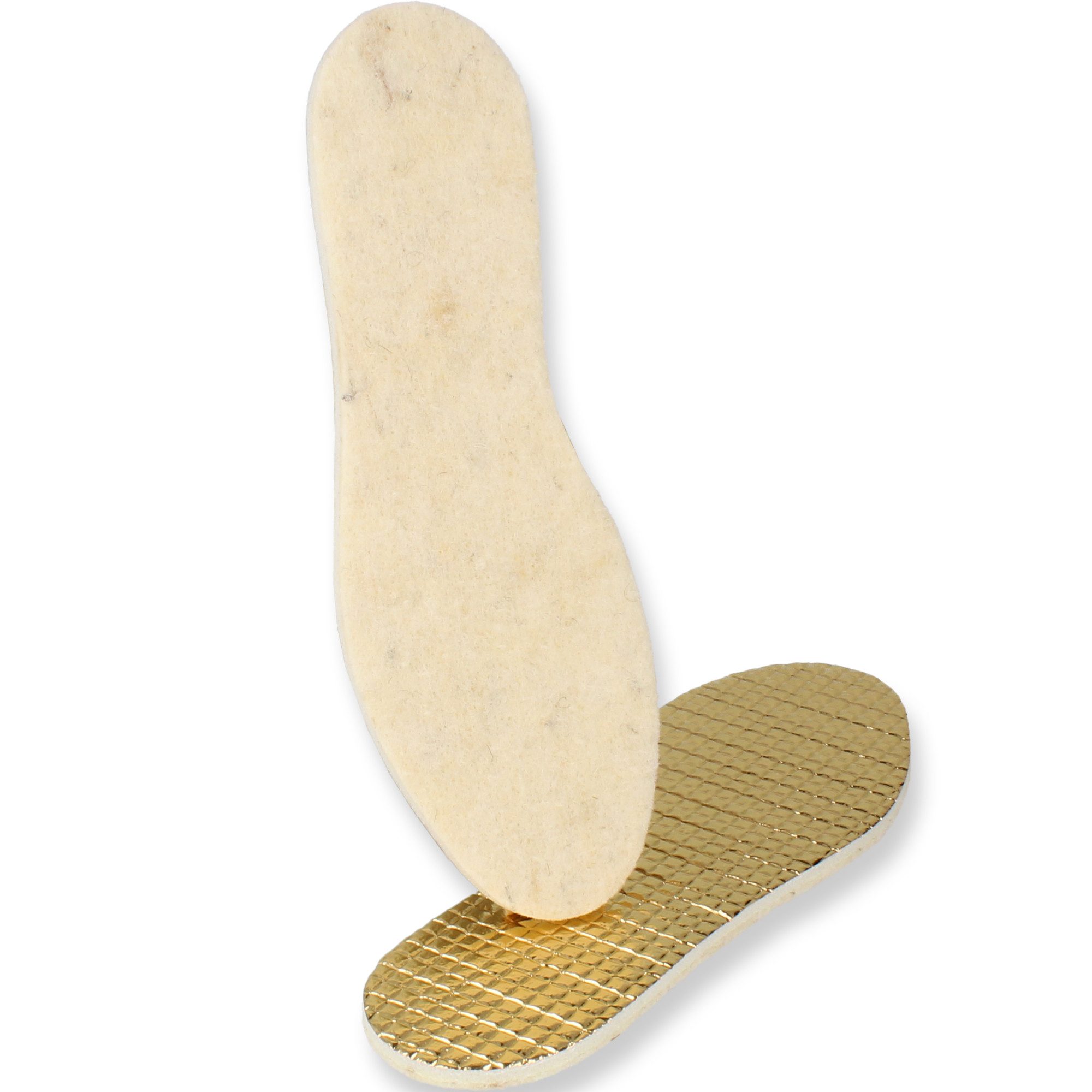 filsko Thermosohlen Filz Alu oder Fllz Wolle Einlegsohlen für Damen und Herren (Set, 1-tlg., 1 Paar, 3 Paar, 6 Paar), wärmeisolierend