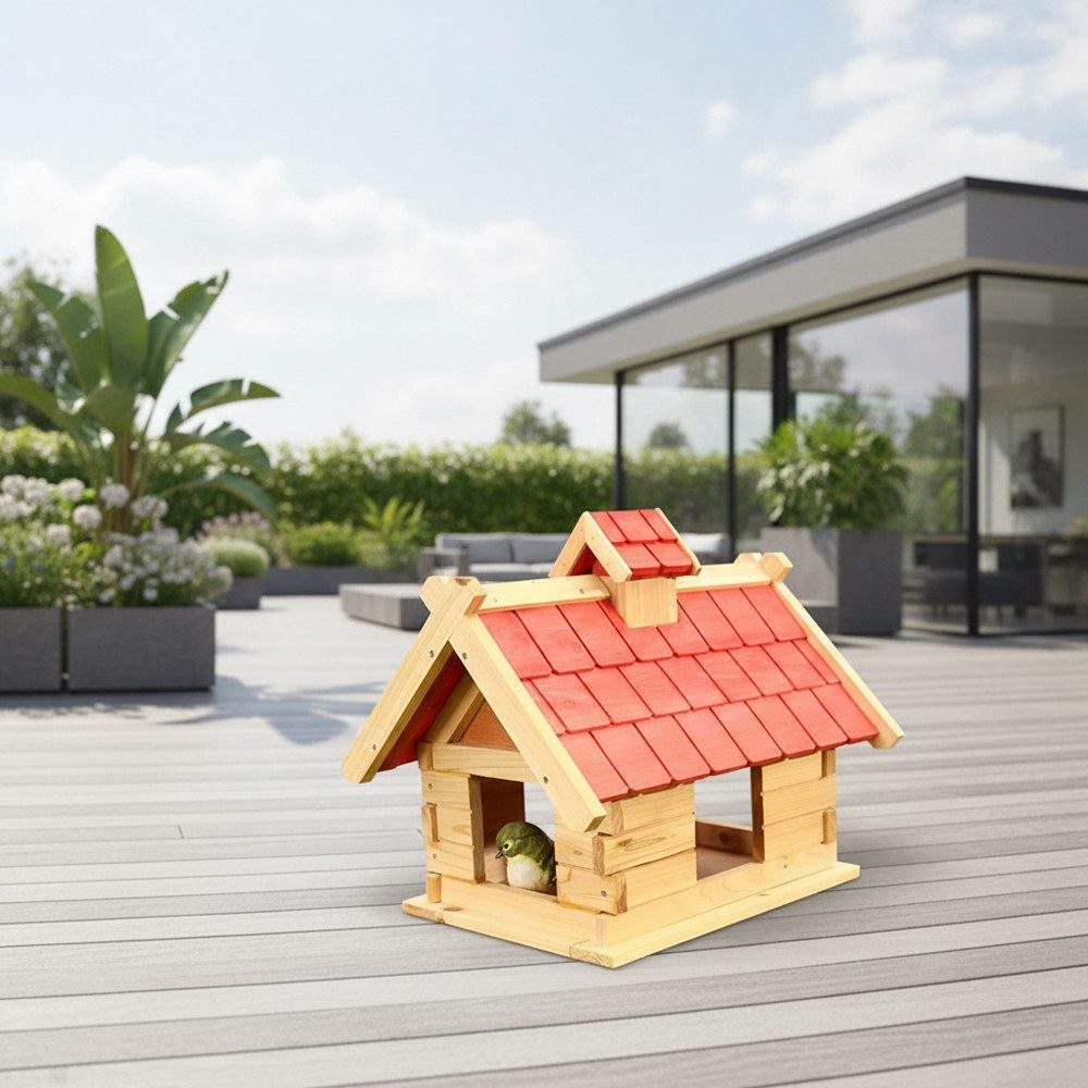 Feel2Home Vogelhaus Vogelhaus Vögelhäuschen Holz Vogelfutterhaus Futterhaus günstig online kaufen