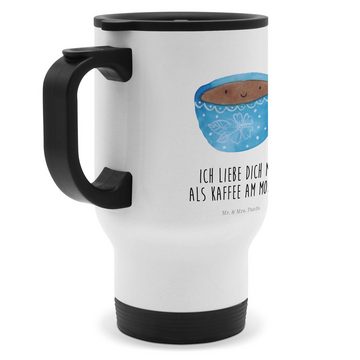 Mr. & Mrs. Panda Thermobecher Kaffee Tasse - Weiß - Geschenk, Liebe, Tasse zum Mitnehmen, Kaffeebec, Edelstahl, Liebevolles Design