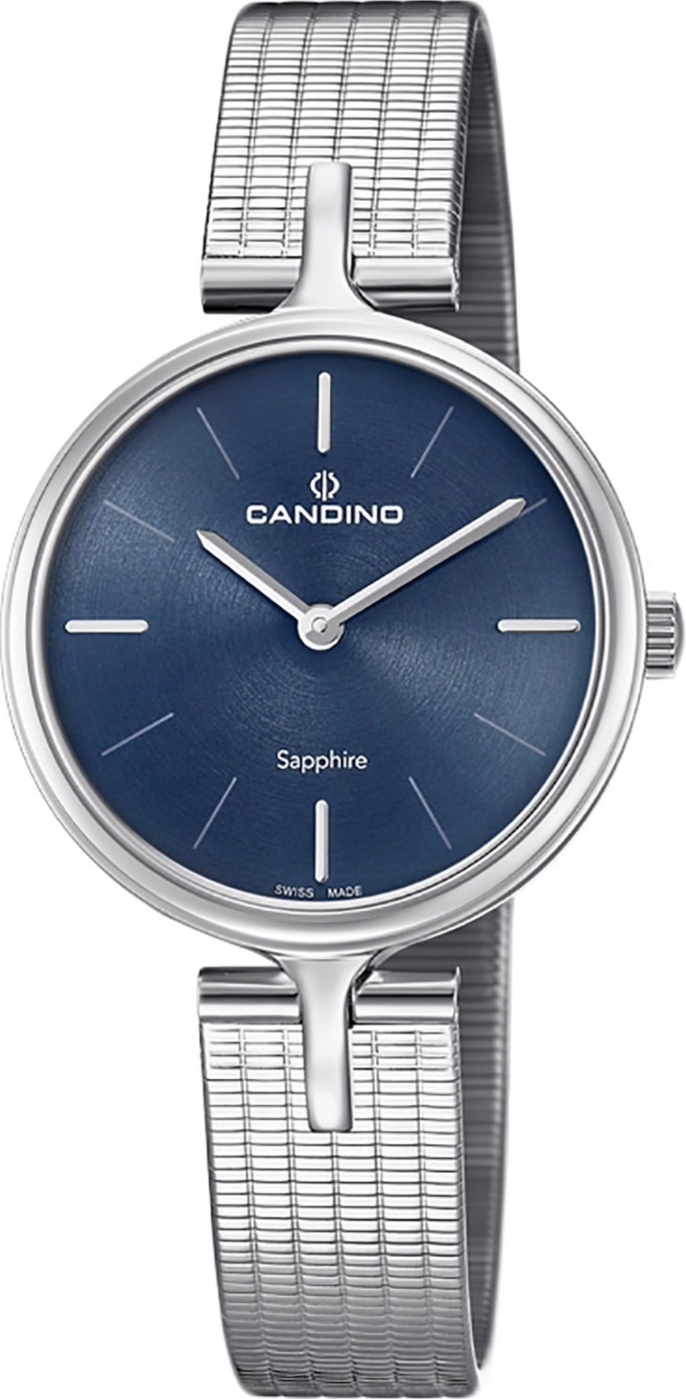Candino Quarzuhr Candino C4641/2, Edelstahlarmband Analog Damen Damen Uhr silber, Armbanduhr Fashion rund