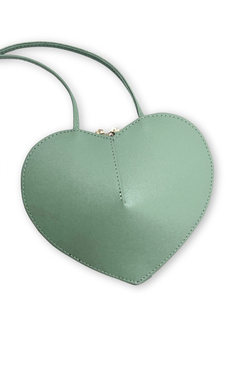 VIDO jewelry & more Handtasche Trachtentasche - HERZERL - taupe, rosa, salbei, dunkelgrau