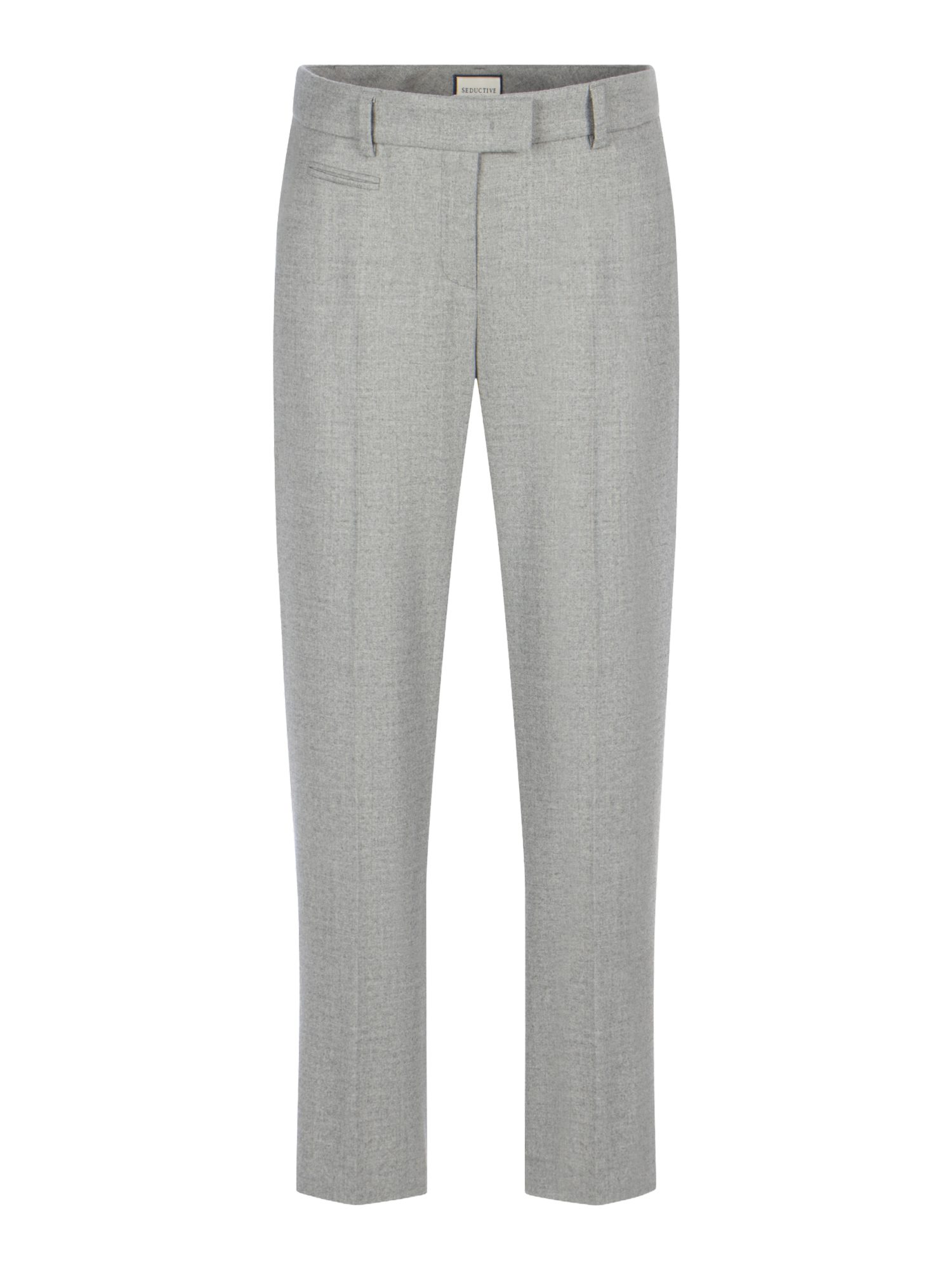 Seductive Stoffhose grau,Casual,Wolle,Meliert,Regular Fit,Niedrig