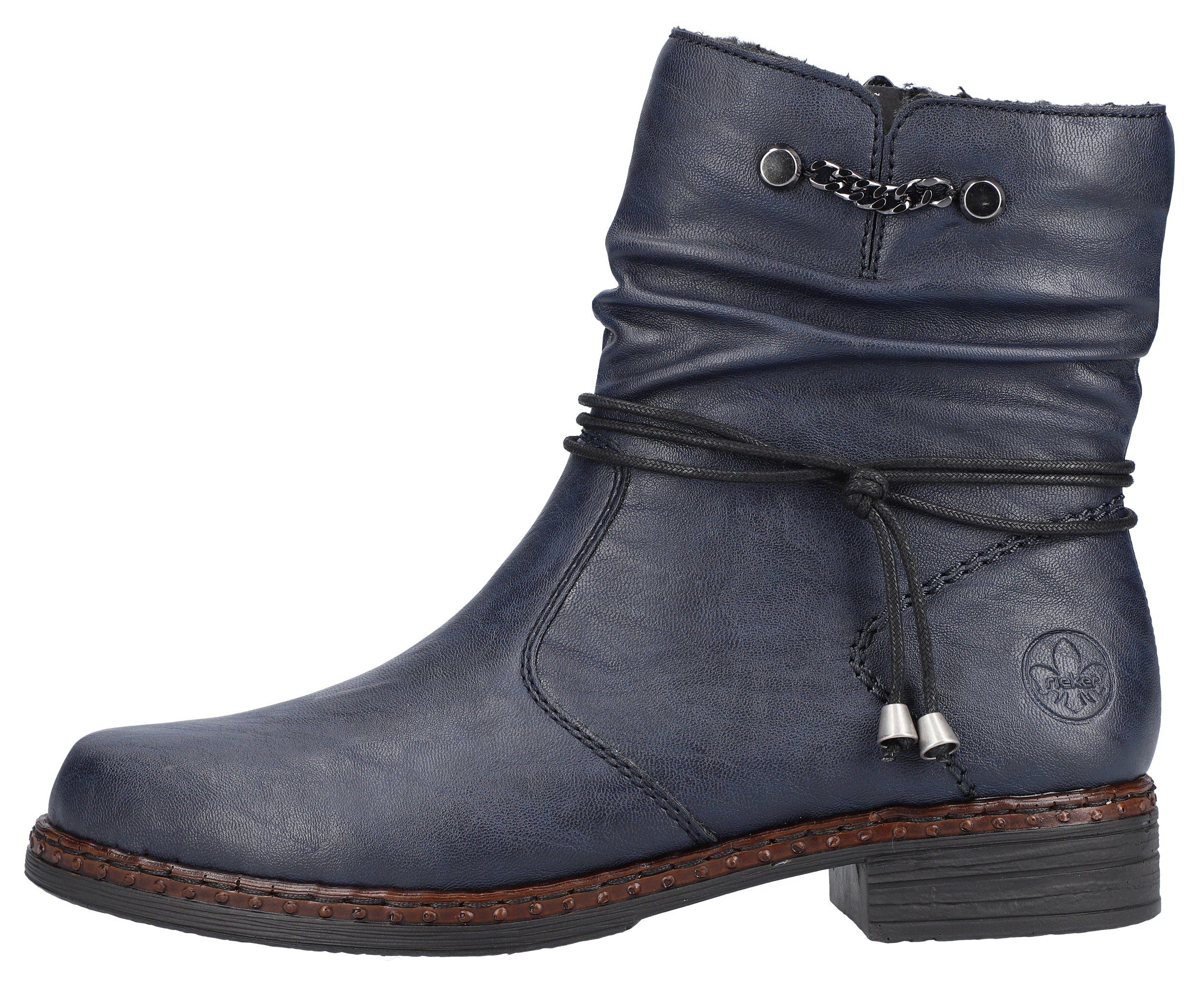 Rieker Winterstiefelette mit gerafftem Schaft