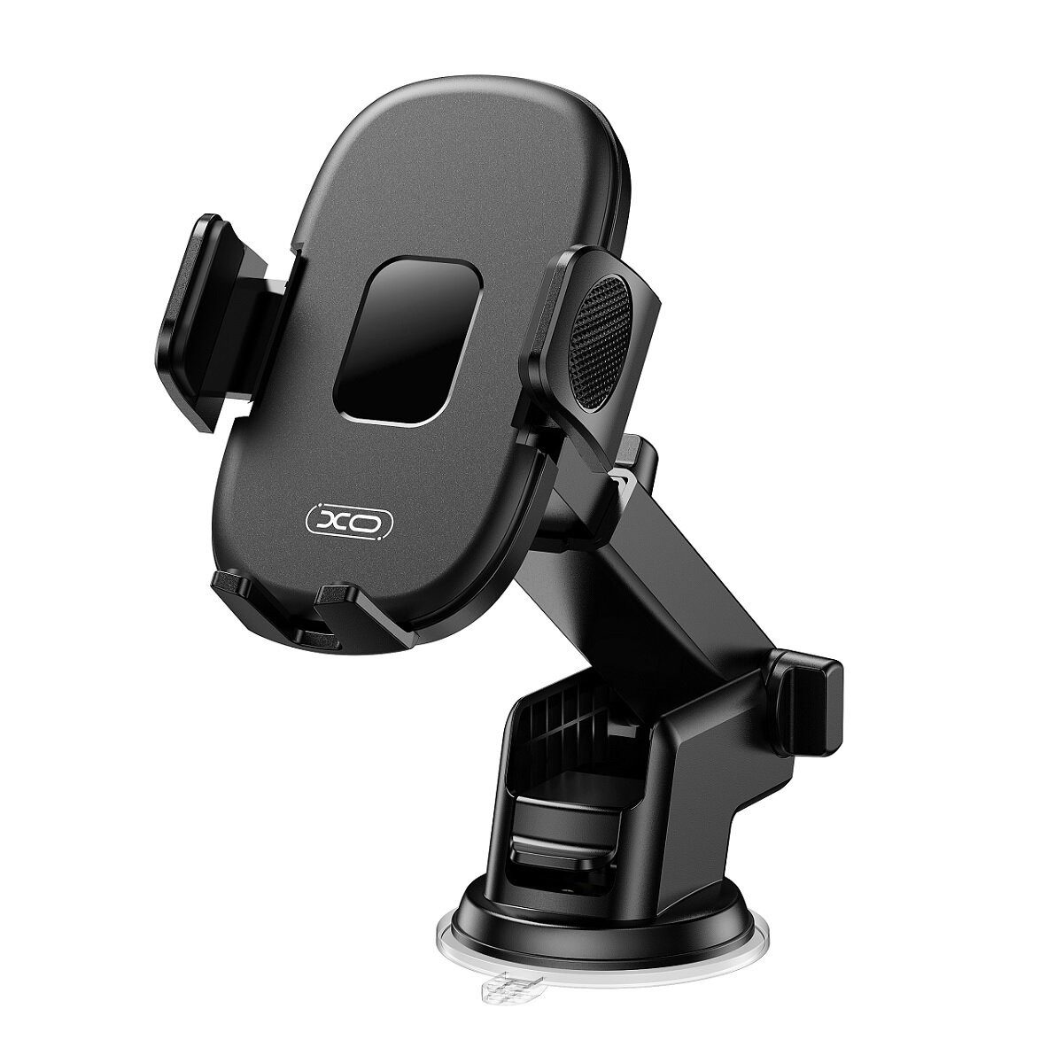 XO Smartphone-Halterung C121 Auto-Handyhalterung Schwarz mit Saugnapf 360 Grad drehbar, (bis 6,9 Zoll, Einzelartikel, Einzelartikel, Großer Saugnapf für stabilen Halt im Fahrzeug)