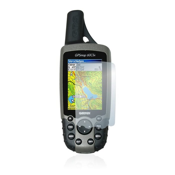 upscreen Schutzfolie für Garmin GPSMAP 60CSx Displayschutzfolie Folie klar Anti-Scratch Anti-Fingerprint