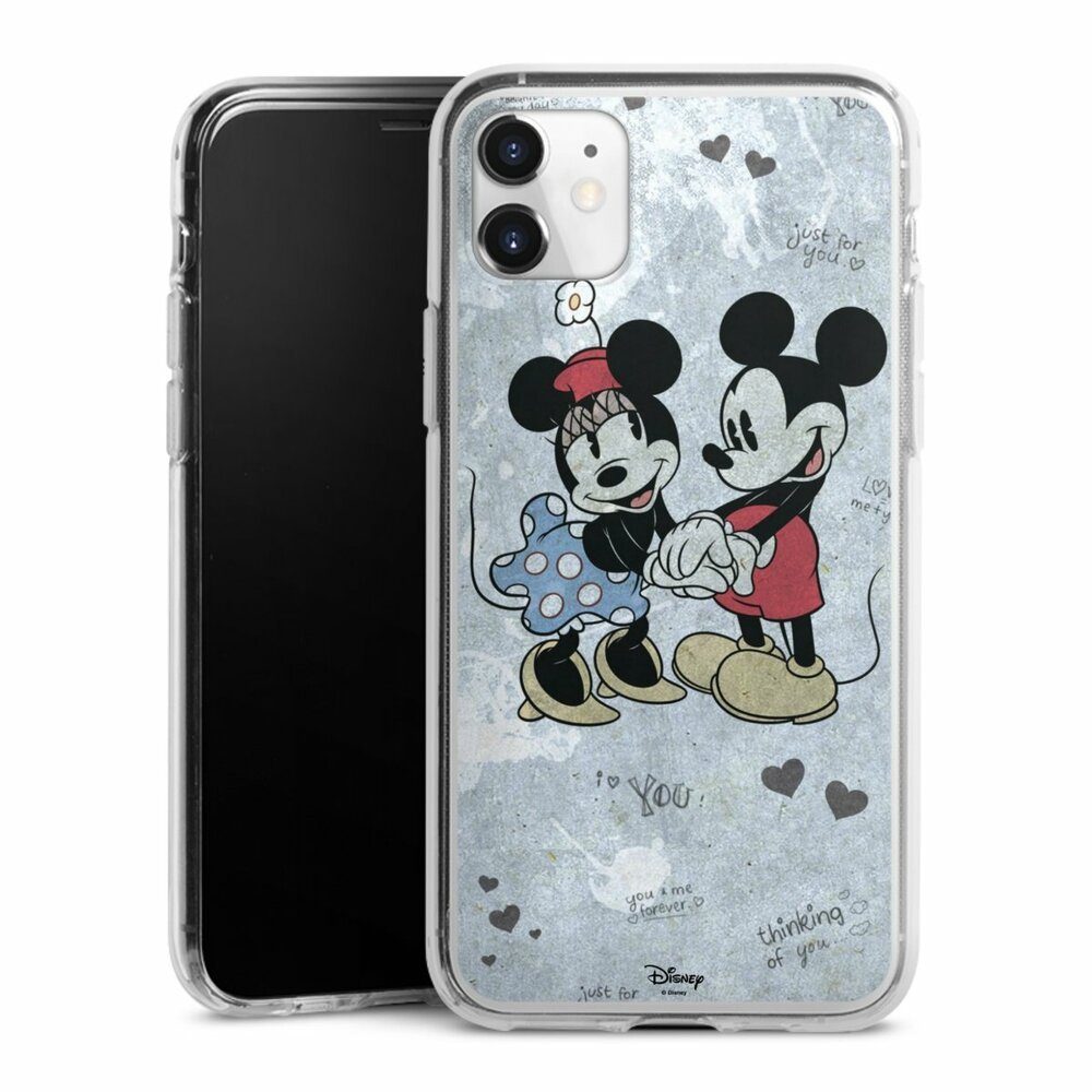 DeinDesign Handyhülle Disney Mickey & Minnie Mouse Vintage Mickey&Minnie In Love, Apple iPhone 11 Silikon Hülle Bumper Case Handy Schutzhülle