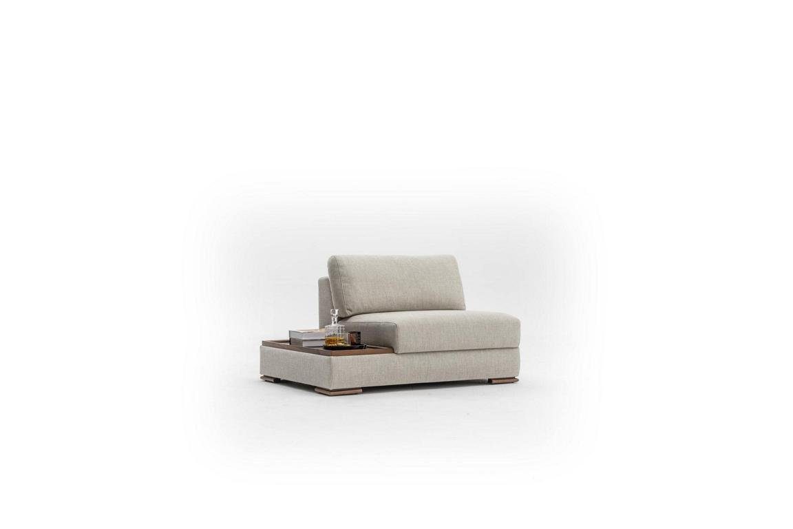 Design Ecksofa Beige in Wohnlandschaft U-Form Europe Möbel Polstersofa, Ecksofa Made JVmoebel