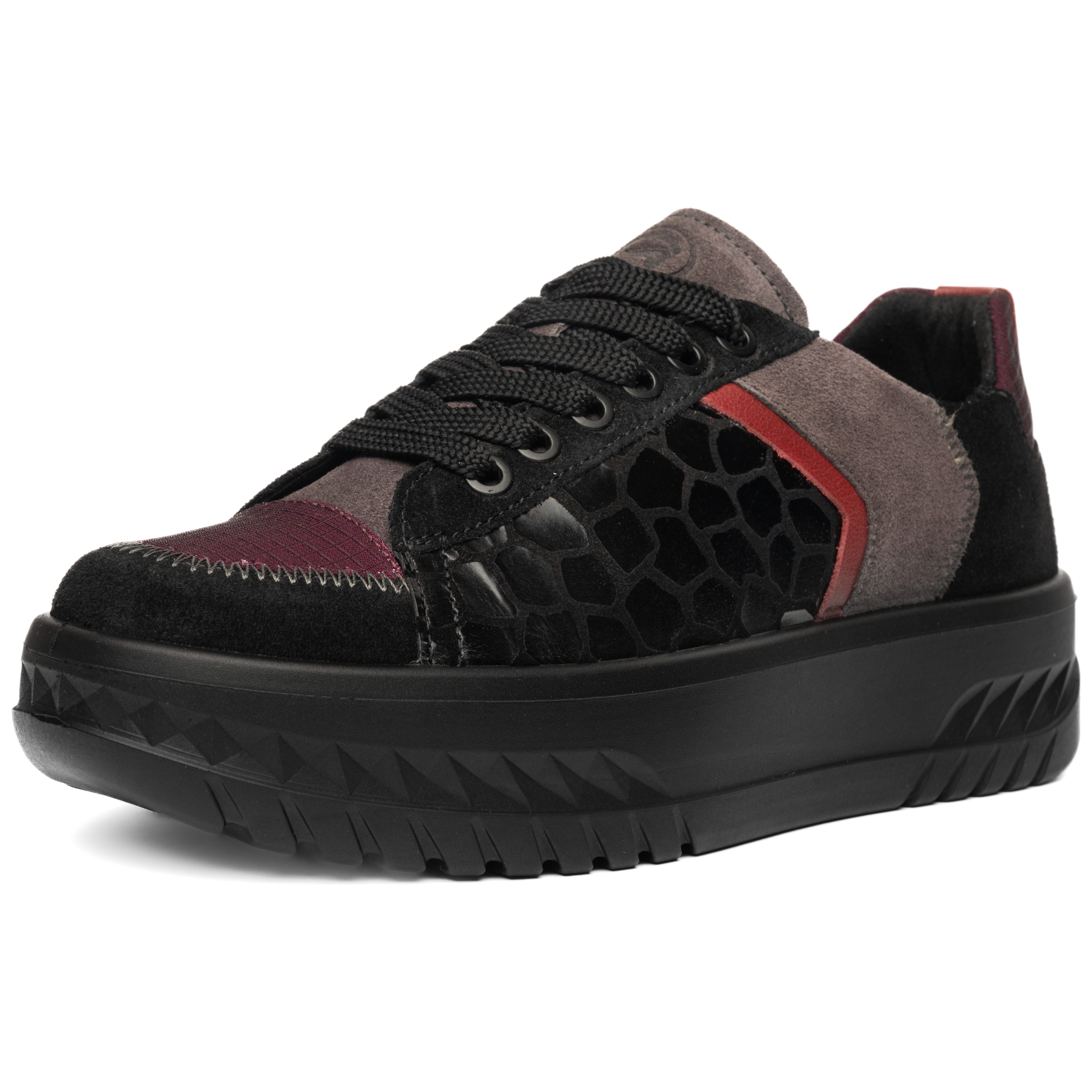 Ara MONACO Plateausneaker Freizeitschuh, Halbschuh, Schnürschuh mit Besätzen, H-Weite