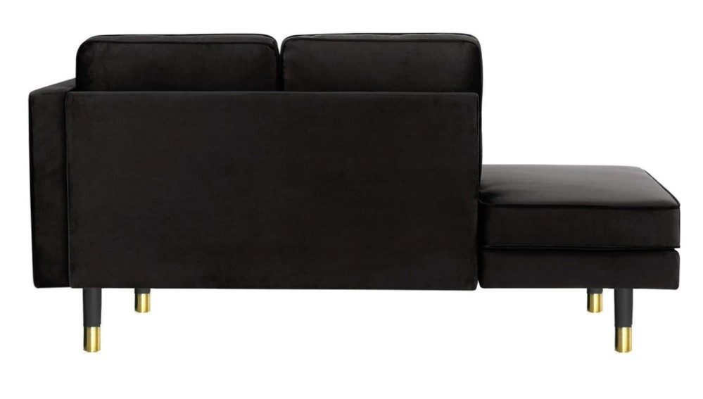 Xlmoebel Relaxliege Moderne Chaiselongue in Schwarz für das Wohnzimmer, 1 Teile, Made in Europa