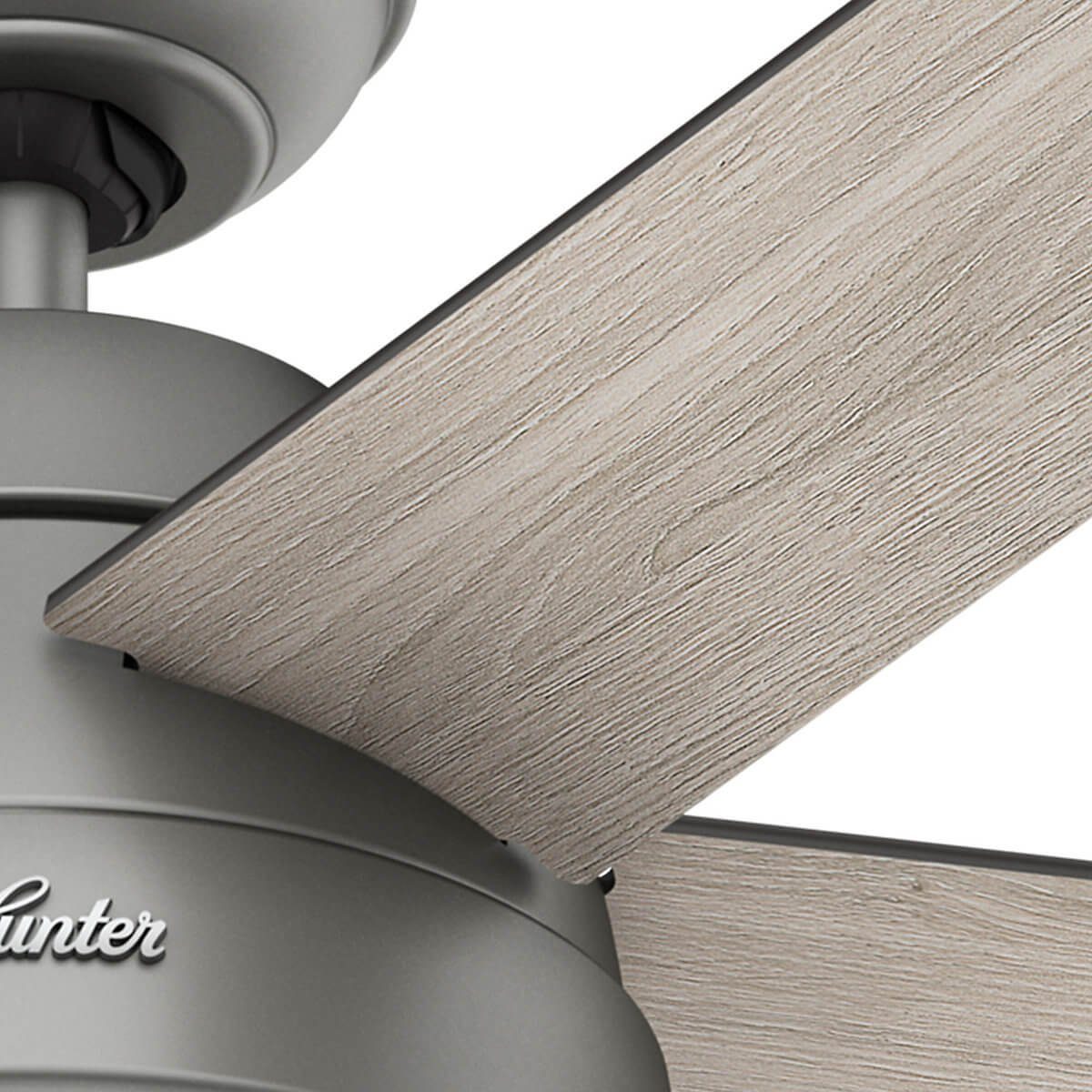Hunter Deckenventilator Deckenventilator Stile Silber mit Licht & Fernbedienung