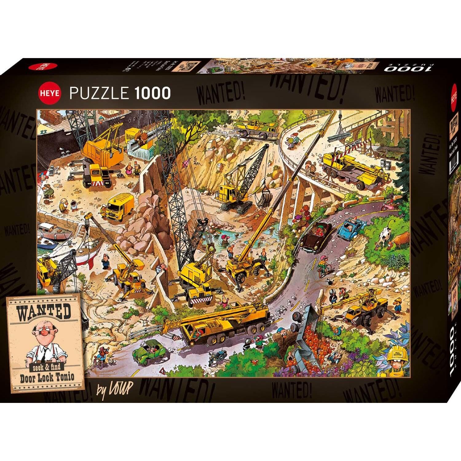 HEYE Puzzle Door Lock Tonio, 1000 Puzzleteile