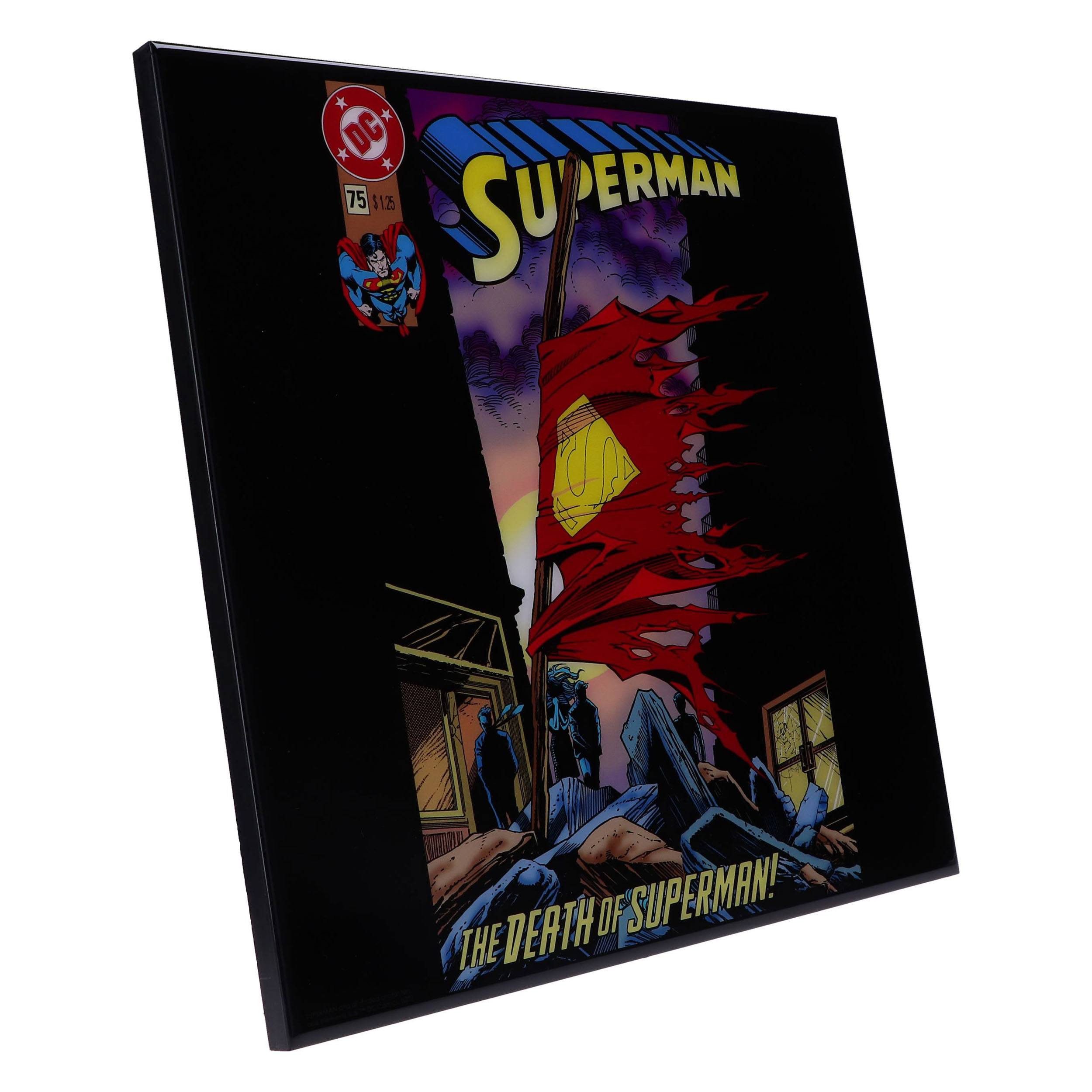 Nemesis Now Wandbild Superman Crystal Clear Picture Wanddekoration 32 x 32 cm, (1 St), hochwertig mit unvergleichlicher Klarheit
