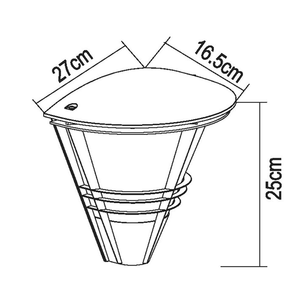 inklusive, Fassadenleuchte, Außenlampe Leuchtmittel Außen-Wandleuchte, Garten Globo nicht Aluminium anthrazit Wandleuchte