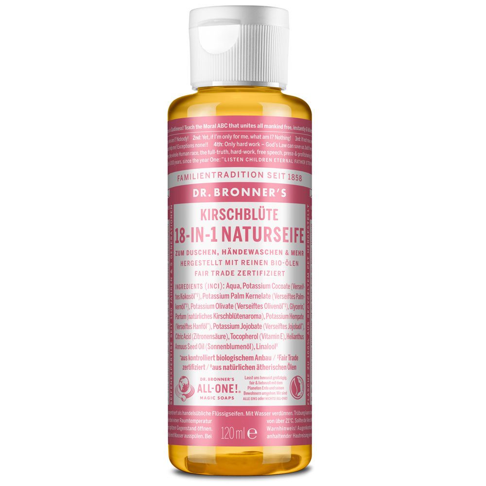 Dr. Bronners Handseife -IN- Naturseife Kirschblüte, 120 ml