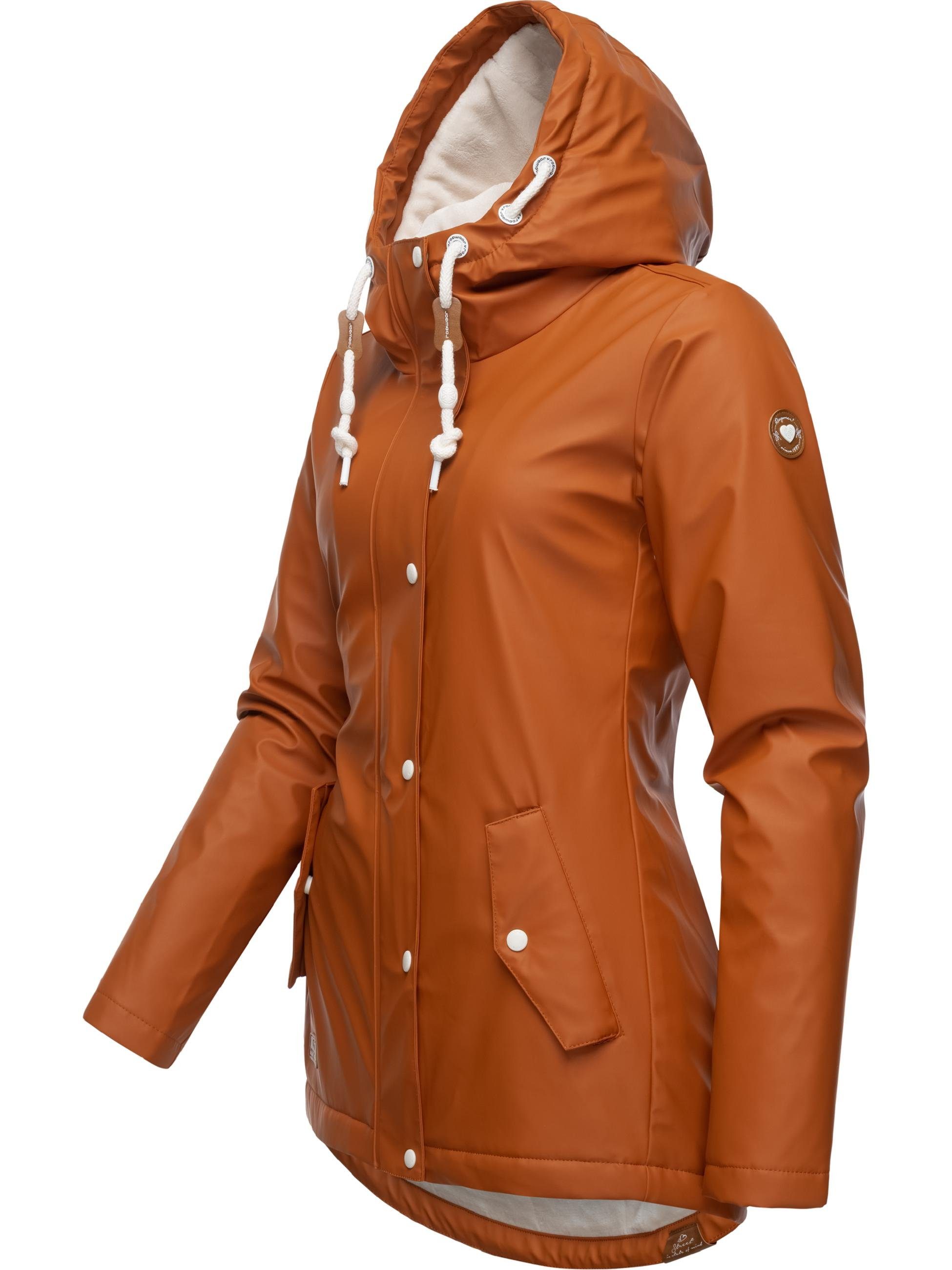 Ragwear Regenjacke "Marge", mit Kapuze, warm gefütterter Damen Winter Regen günstig online kaufen