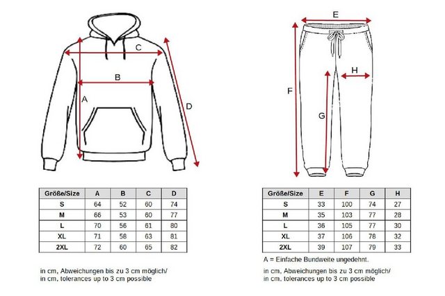 Egomaxx Trainingsanzug »3583« (2-tlg), Herren Slim Fit Trainingsanzug Casual Basic Streetwear Sportanzug