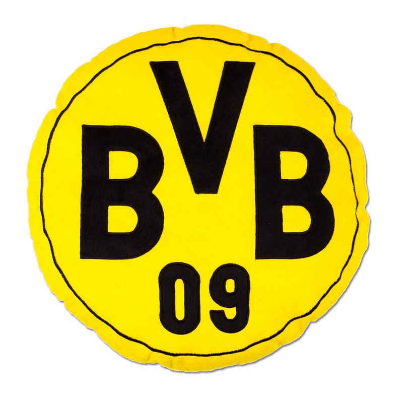 Kopfkissen BVB Kissen (rund), BVB, Füllung: 100 % Polyester, Bezug: 100 % Polyester, Rückenschläfer