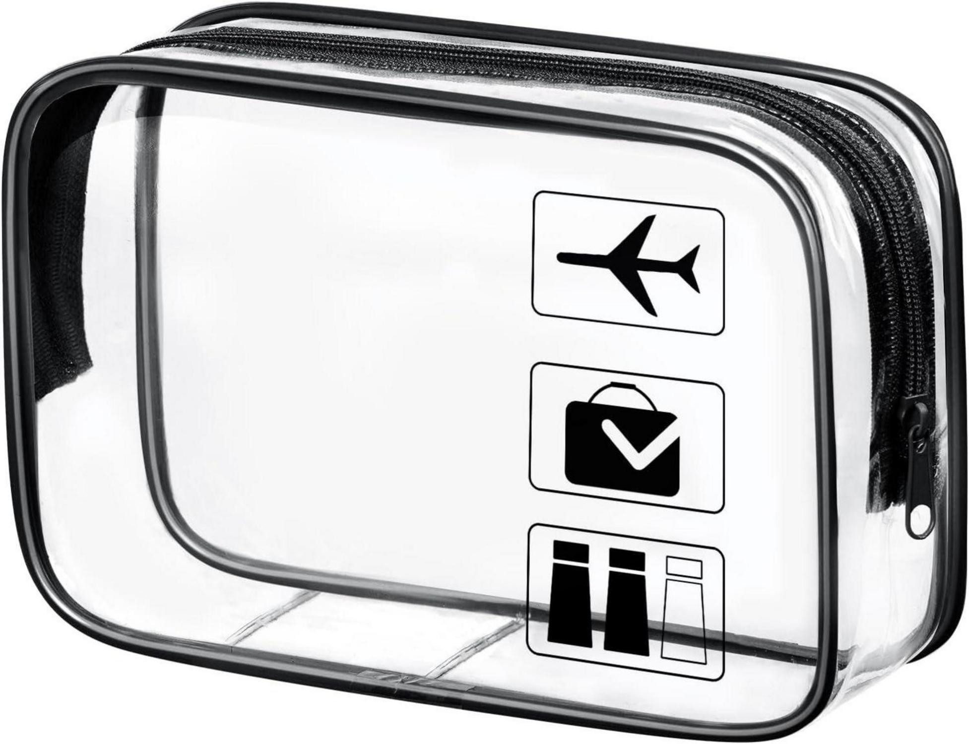 Kosmetiktasche Transparente Kulturtasche für Damen und Herren, PVC