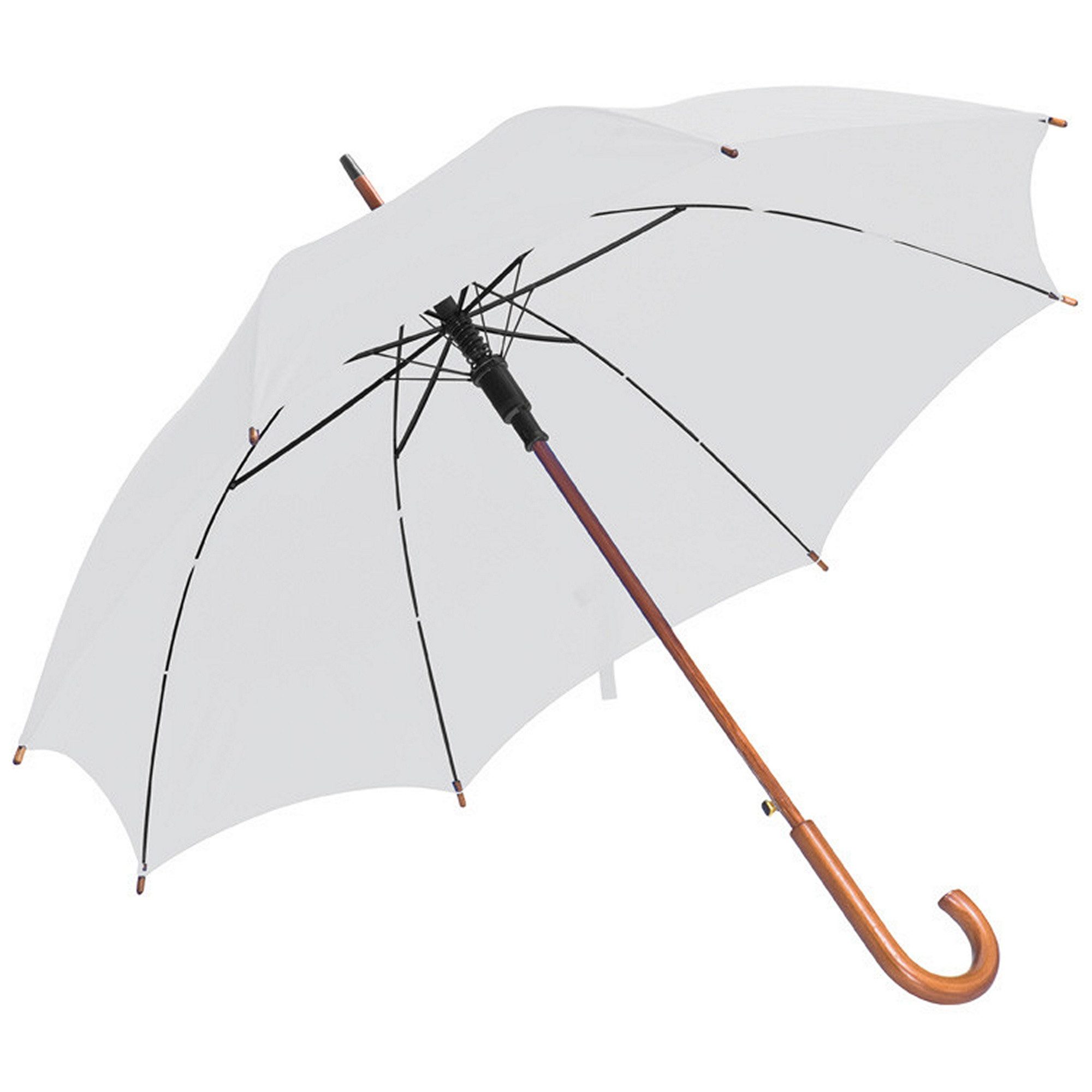 Macma Stockregenschirm Automatik-Regenschirm / Farbe: weiß günstig online kaufen