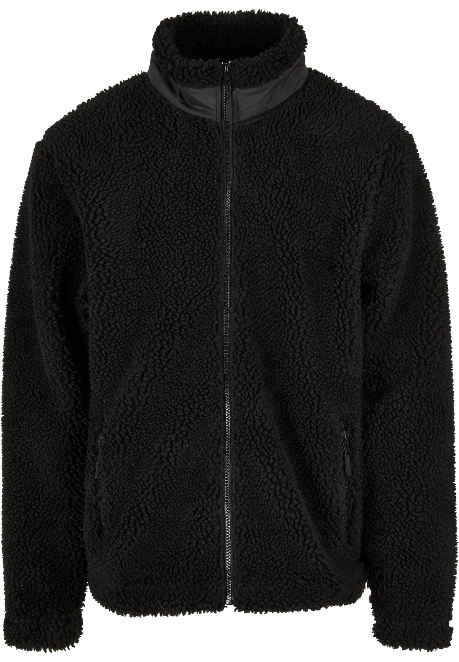 URBAN CLASSICS Winterjacke Herren Basic Sherpa Jacket (1-St) black