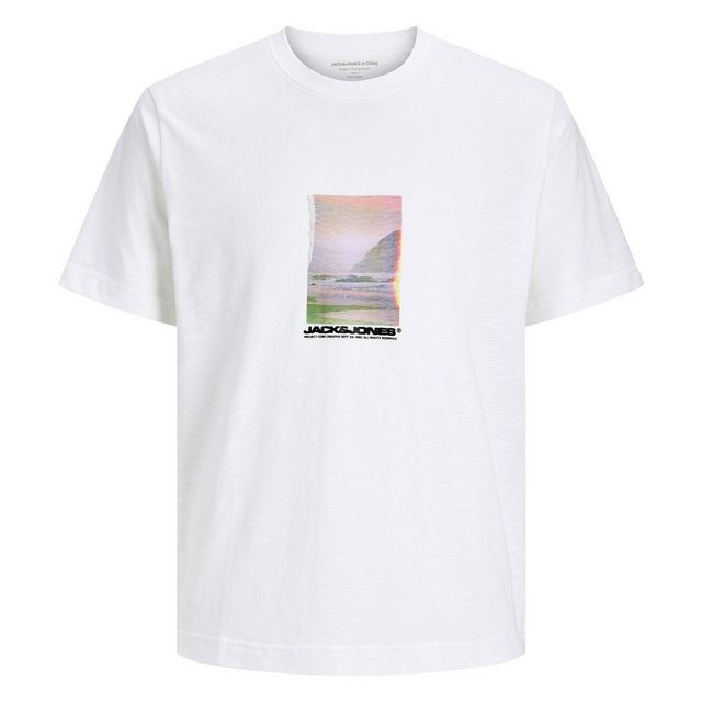 Jack & Jones T-Shirt JCOSAGO Photo Slub Tee SS Crew Neck mit Print auf der günstig online kaufen