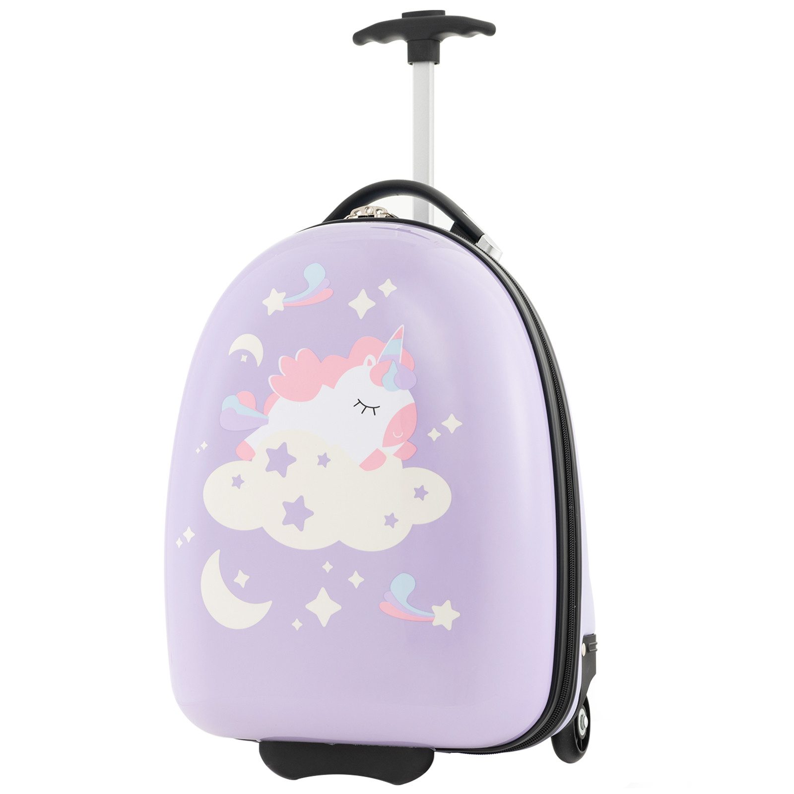 COSTWAY Kinderkoffer Kinderrolley, mit 2 Rollen