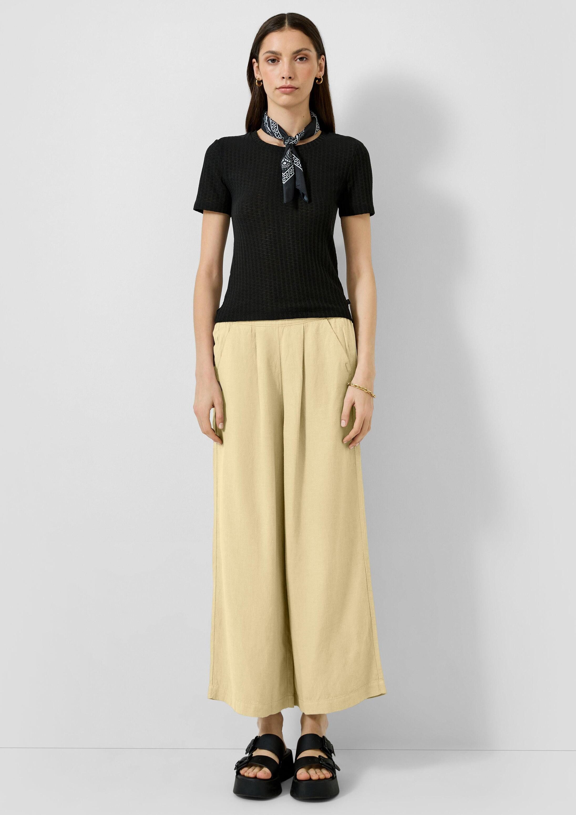 QS Culotte Hose Leinenmix-Culotte